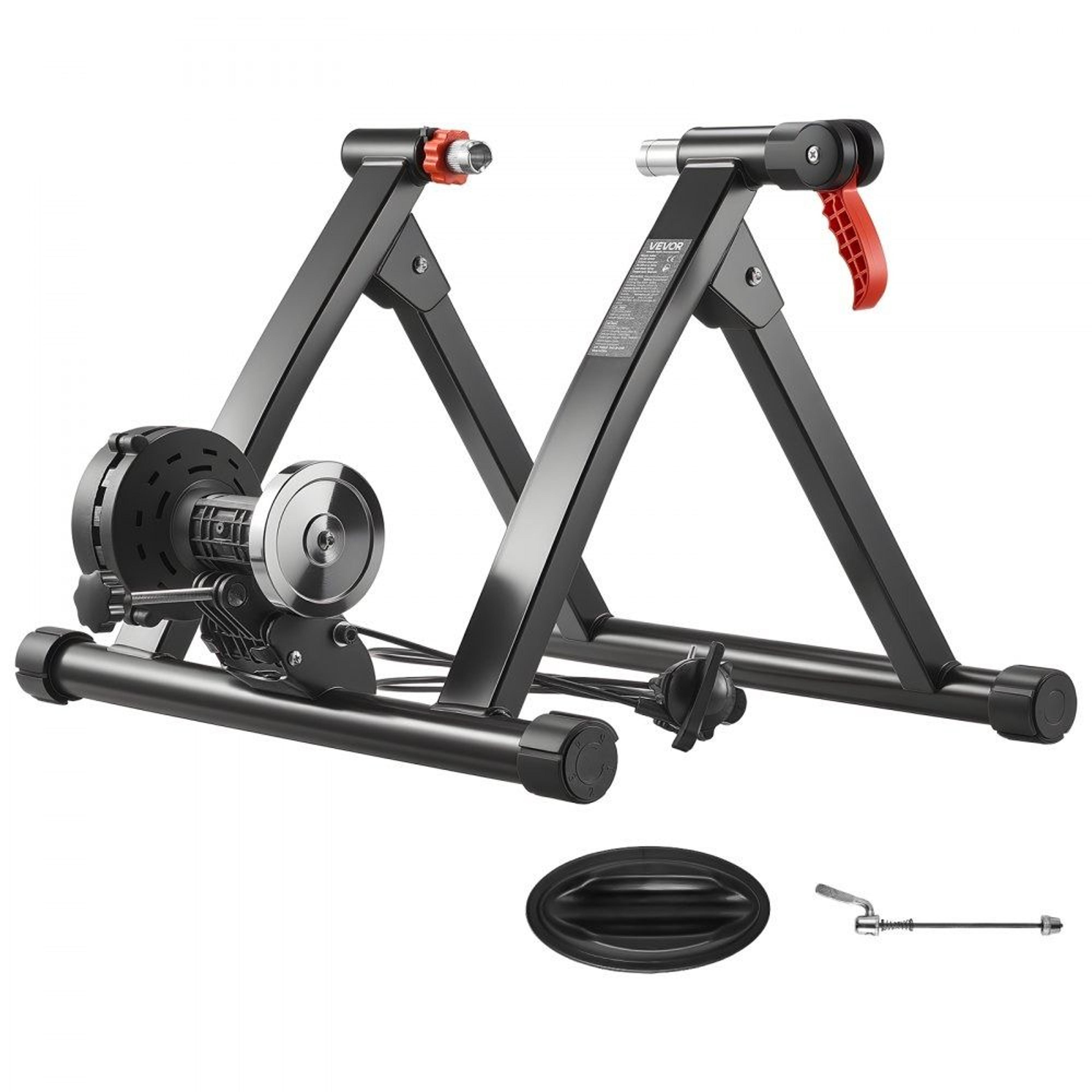 bike trainer stand 6 level magnetic resistance indoor cycling trainer for 26 29 inch and 700c bikes