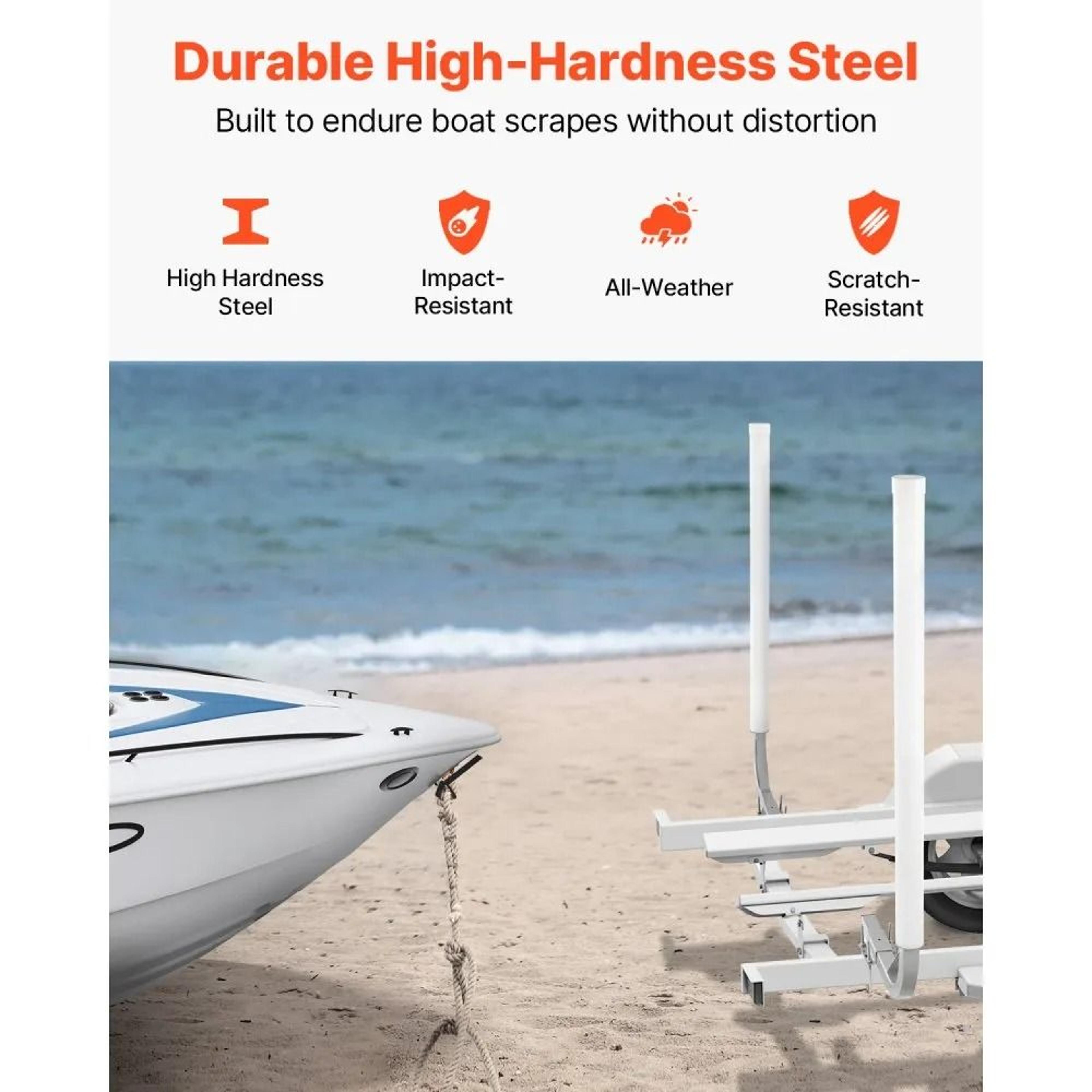 Adjustable Boat Trailer Guide Poles With Steel Frame And PVC Protection 4