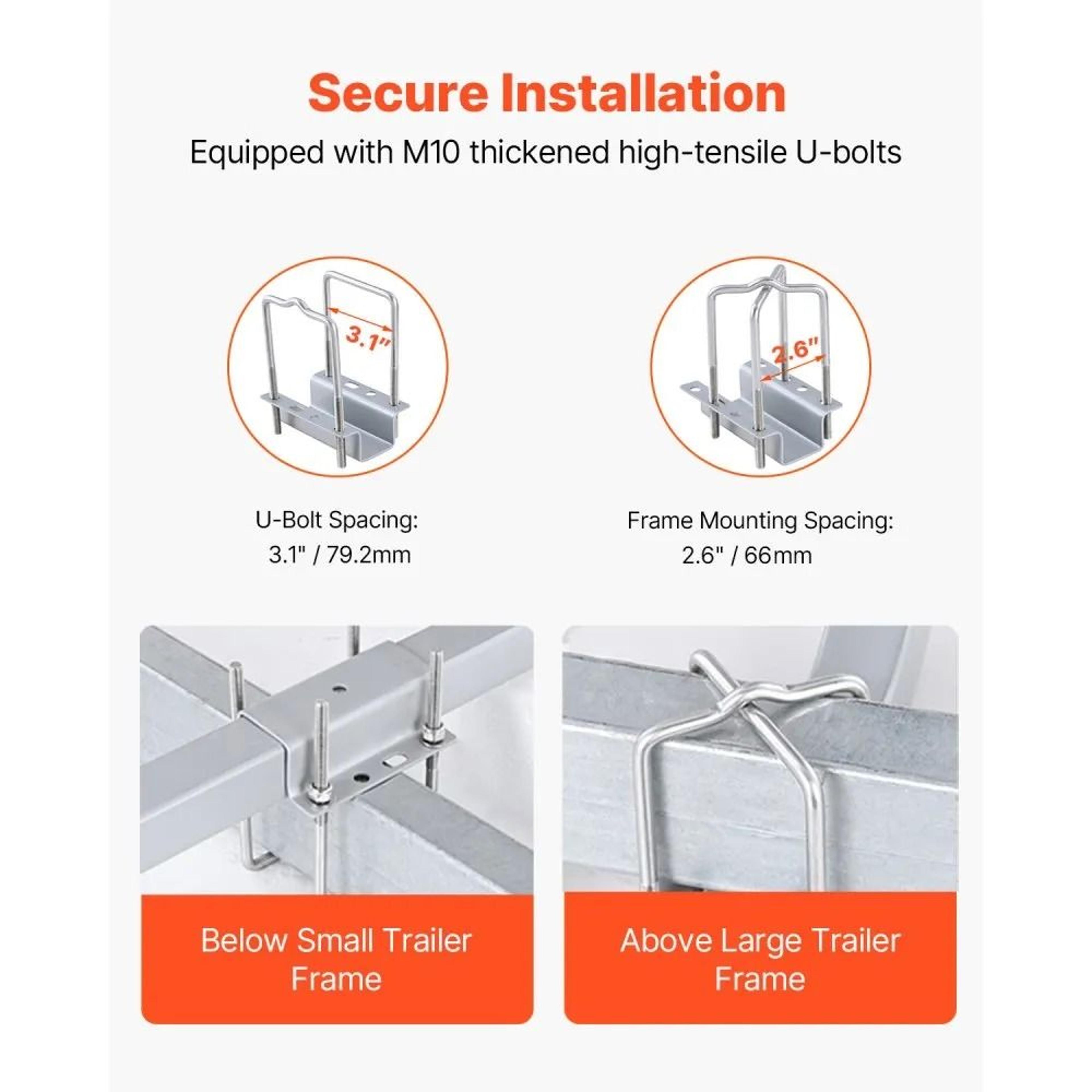 Adjustable Boat Trailer Guide Poles With Steel Frame And PVC Protection 5