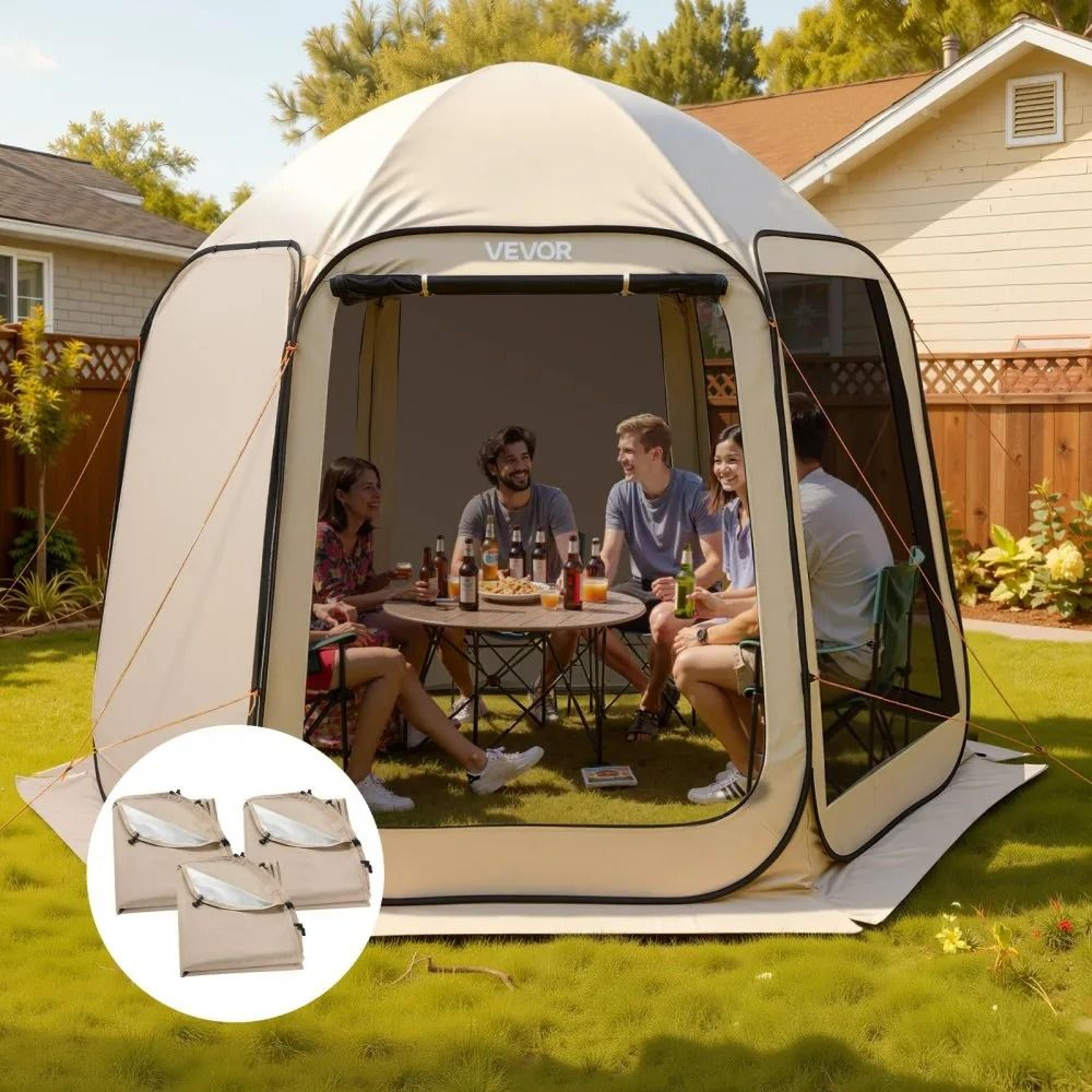 sun shade sail canopy covers for screen house tent with uv protection waterproof fabric