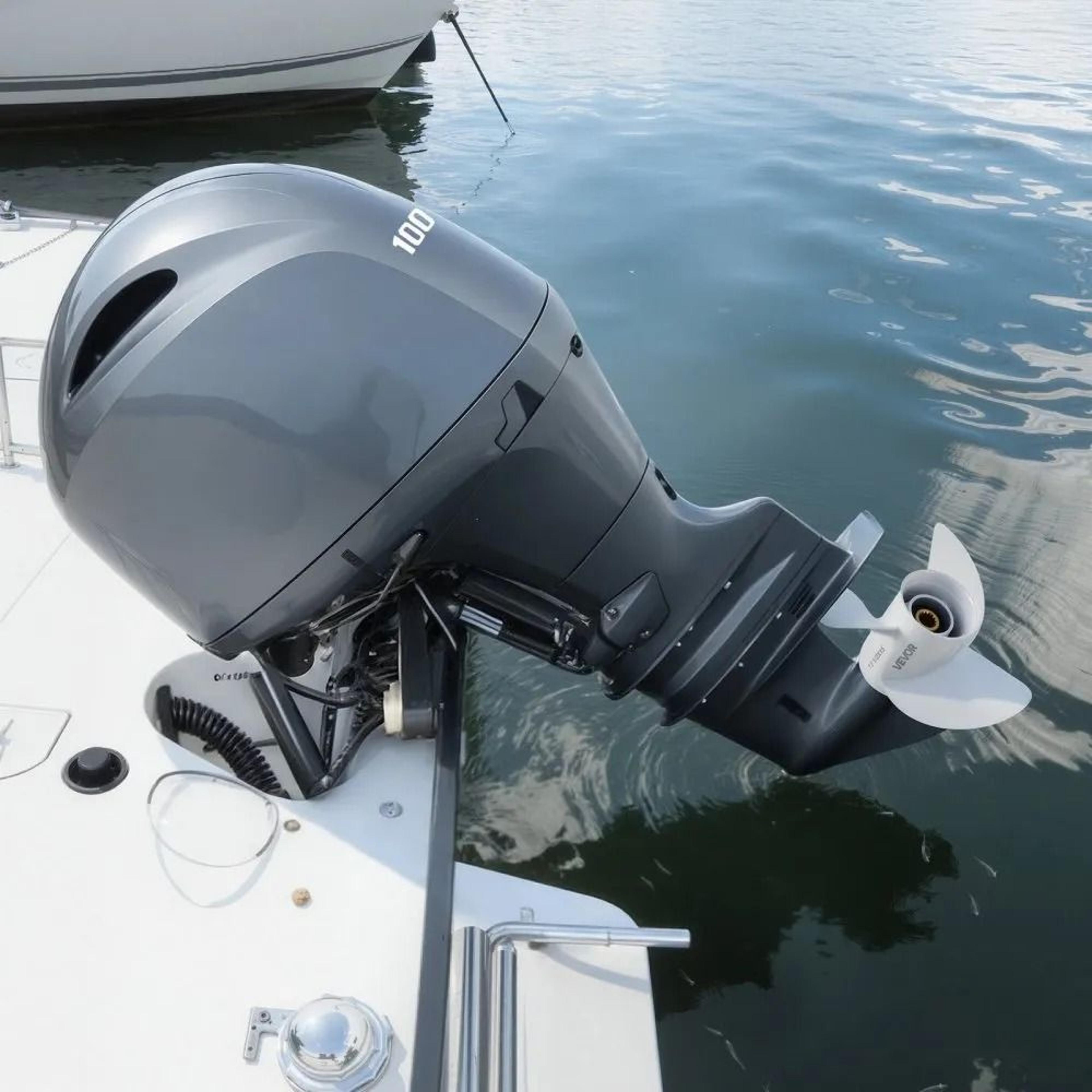 3 Blade Outboard Propeller For Yamaha 60130 HP Aluminum Boat Motor 5