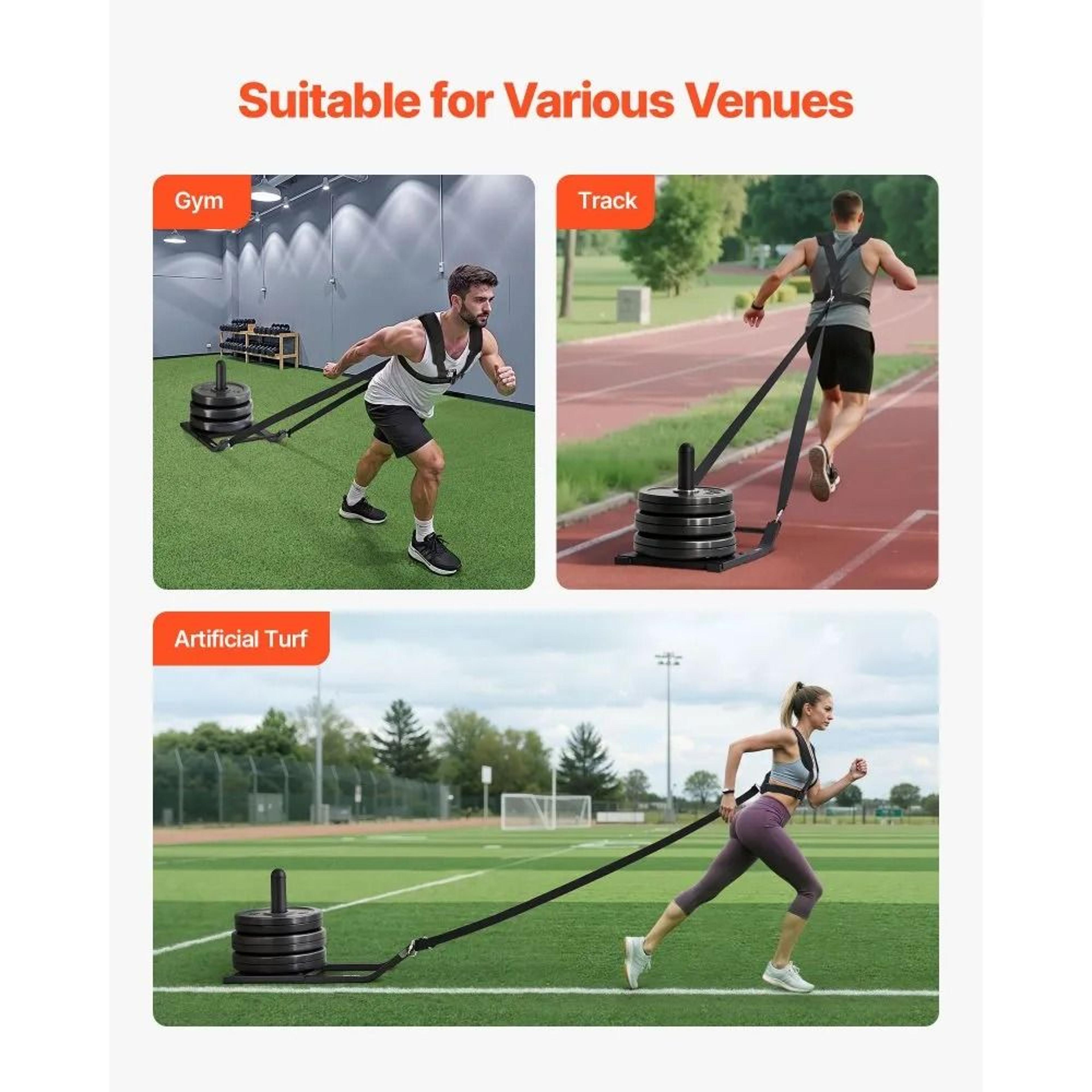 Weight Training Sled Steel Power Sled For Strength Speed And Athletic Workouts 5