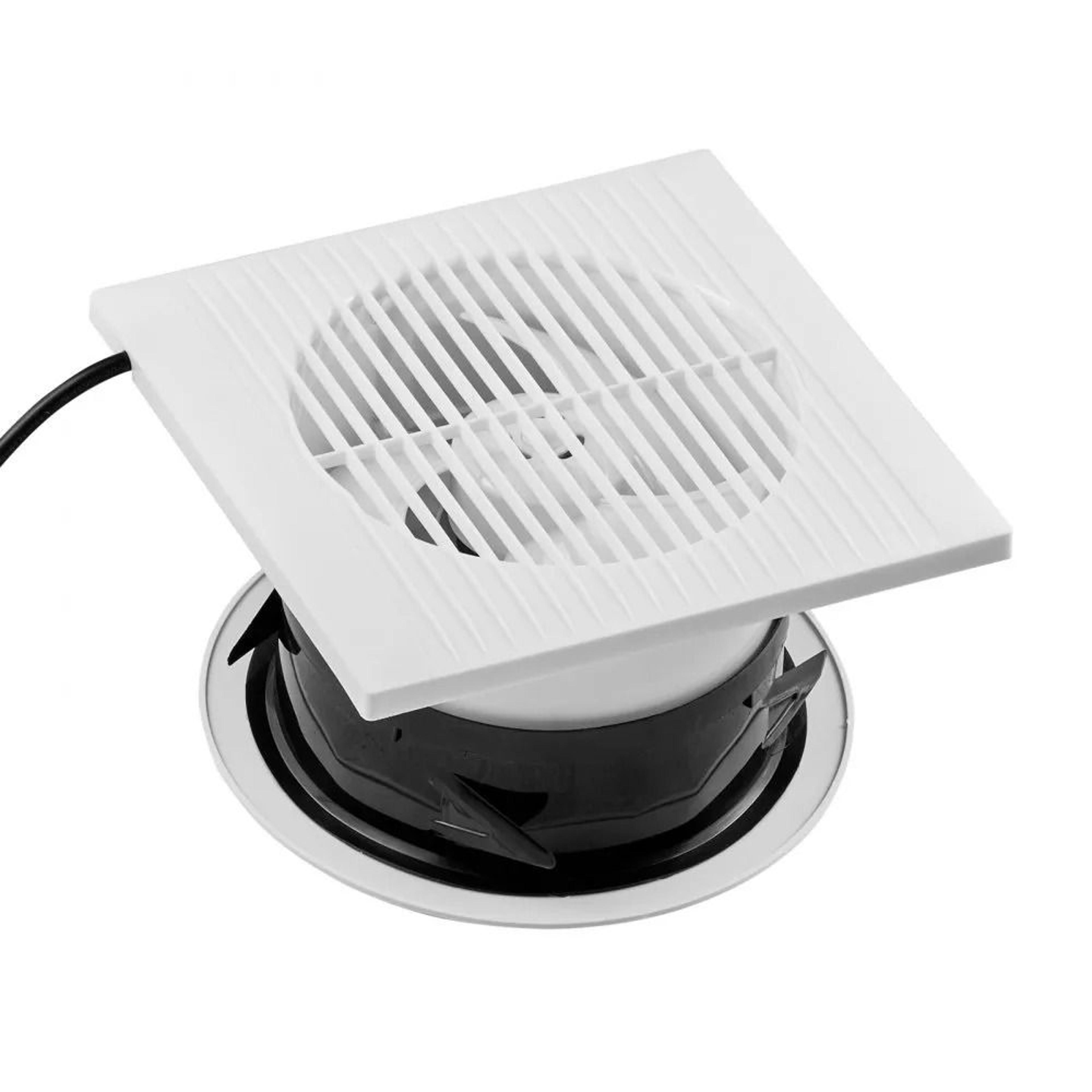 QuietFlow 6 Inch Through Wall Exhaust Fan 110 CFM Ventilation Fan For Bathroom Garage  Laundry 8