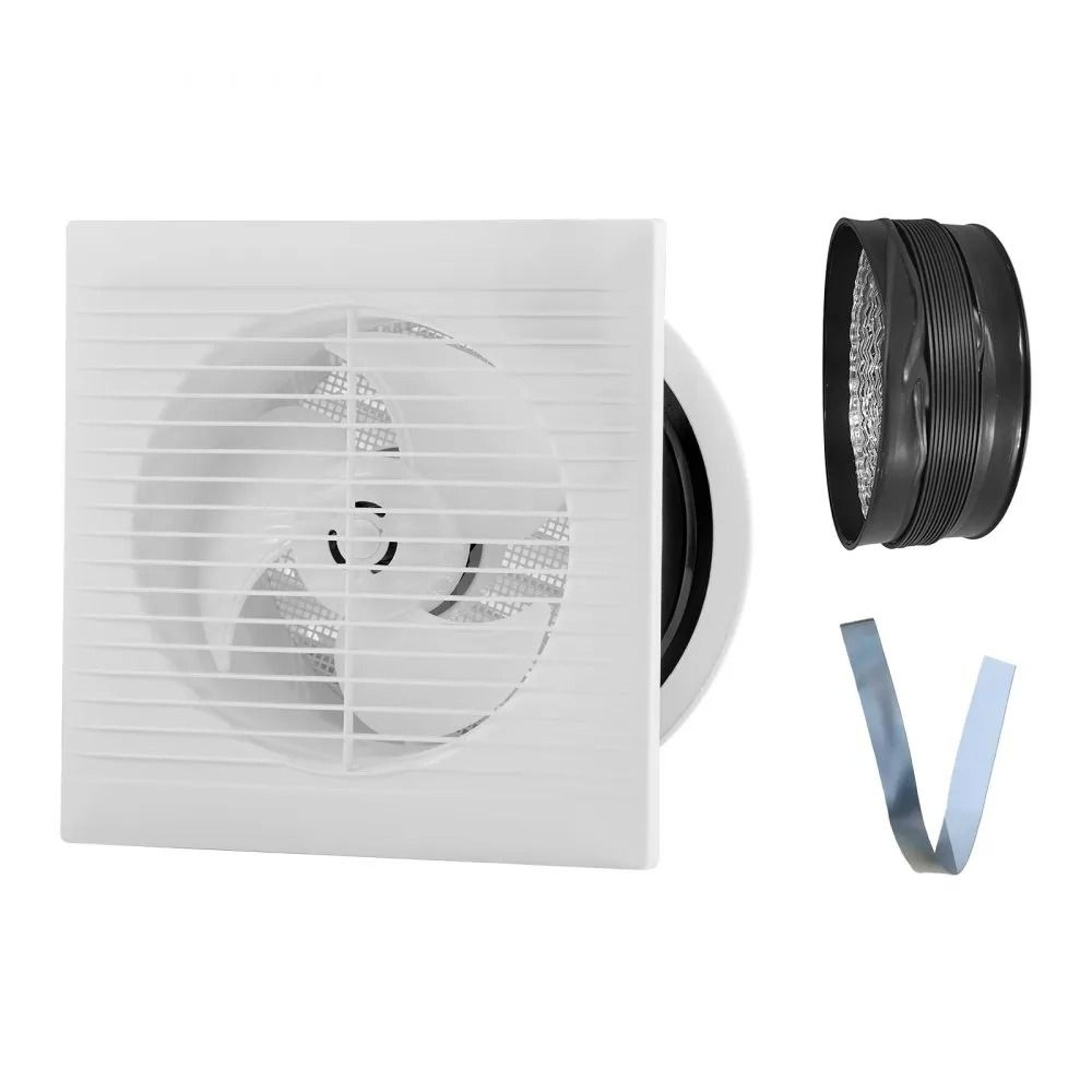 quietflow 6 inch through wall exhaust fan 110 cfm ventilation fan for bathroom, garage & laundry
