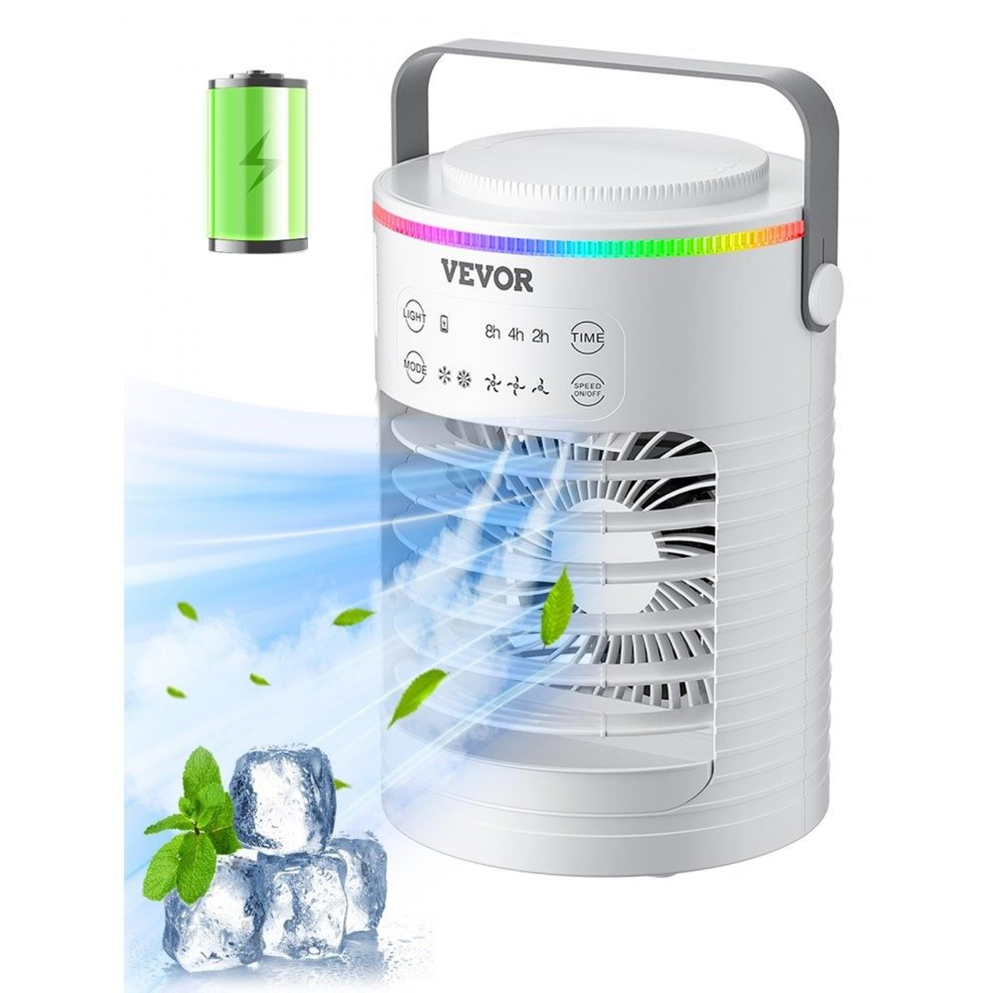 portable air conditioner 4 in 1 mini evaporative air cooler with timer