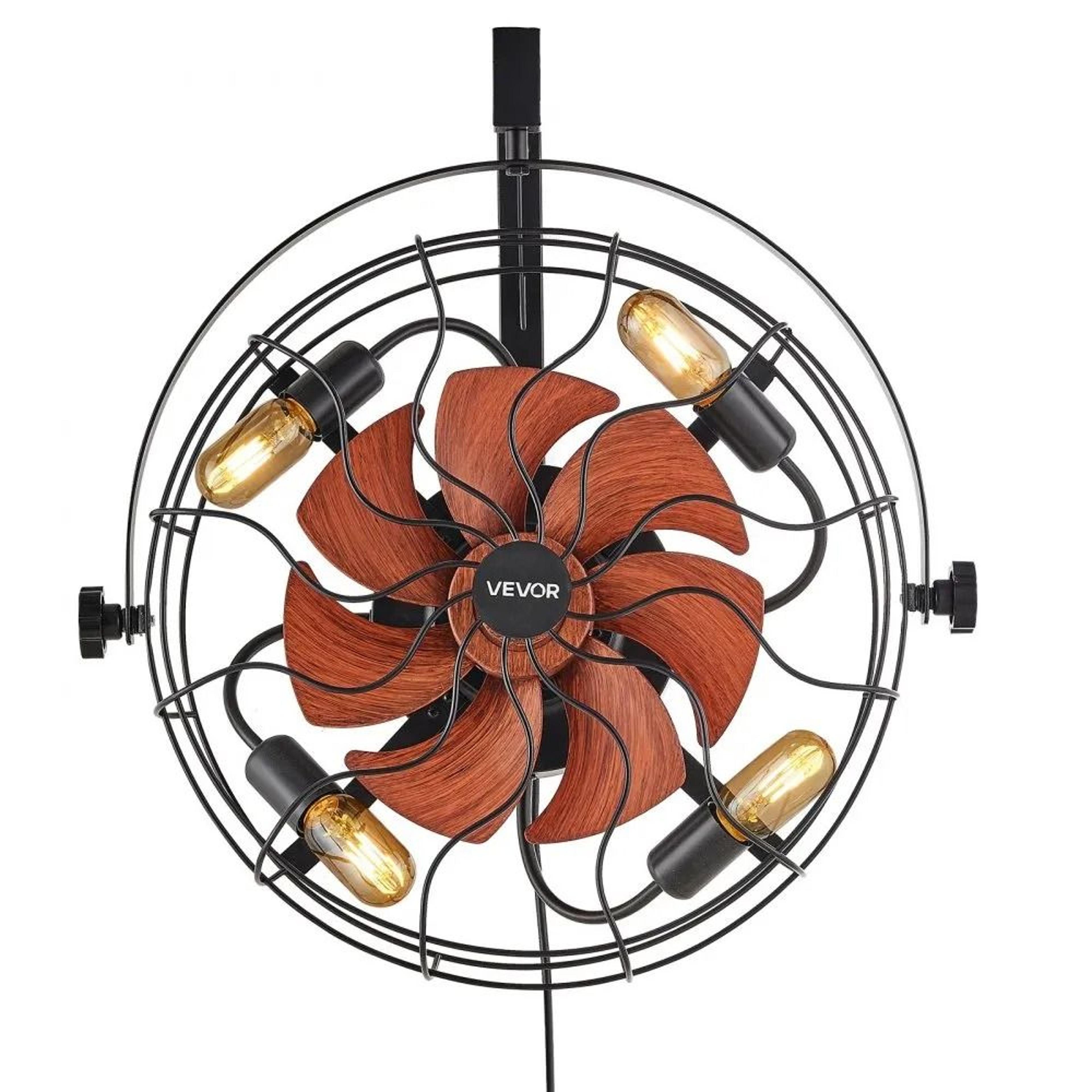 21 inch wall mount fan with light remote 6 speed ventilation fan