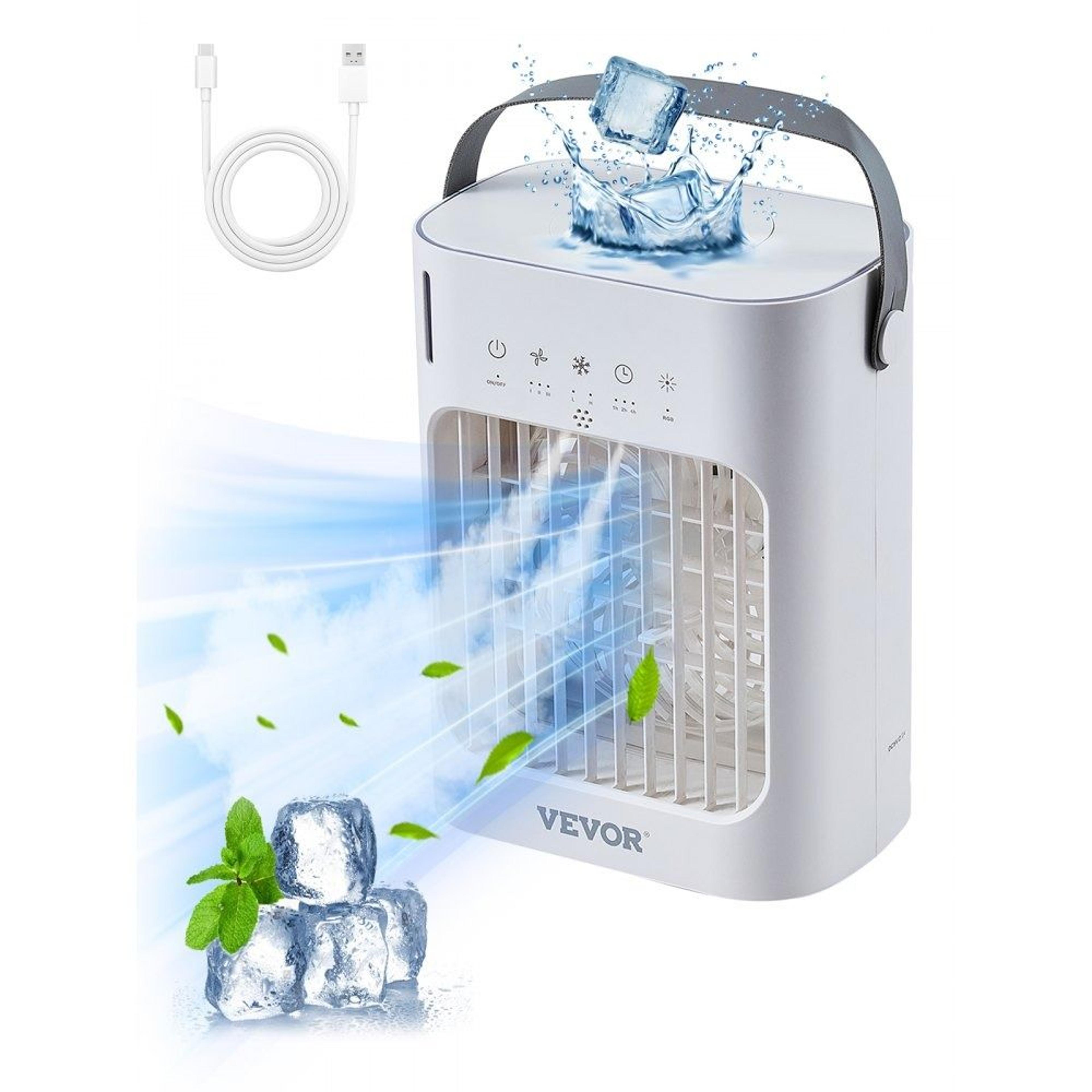 portable mini air conditioner 4 in 1 evaporative air cooler with timer