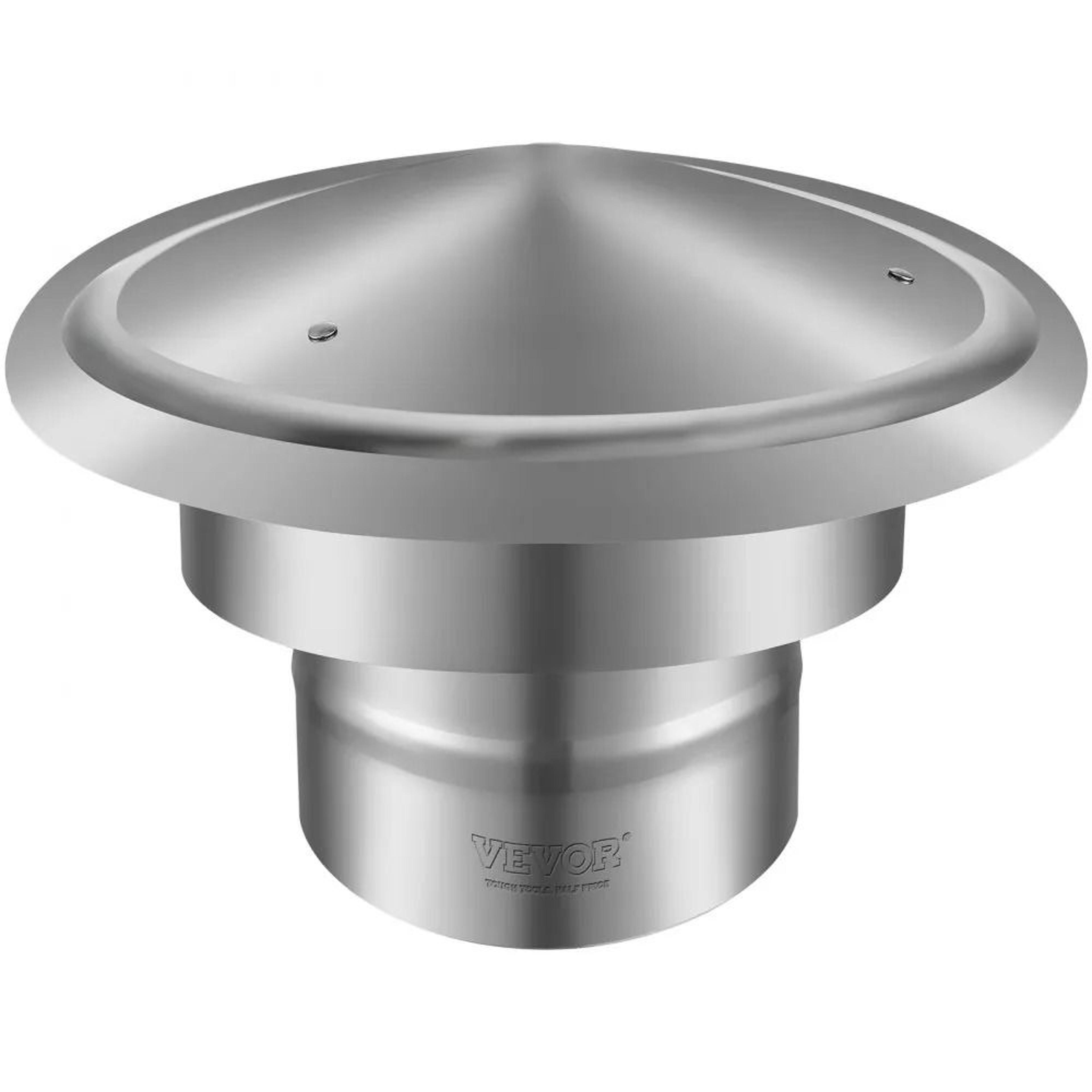 6 inch 304 stainless steel chimney cap rain cover with weather protection