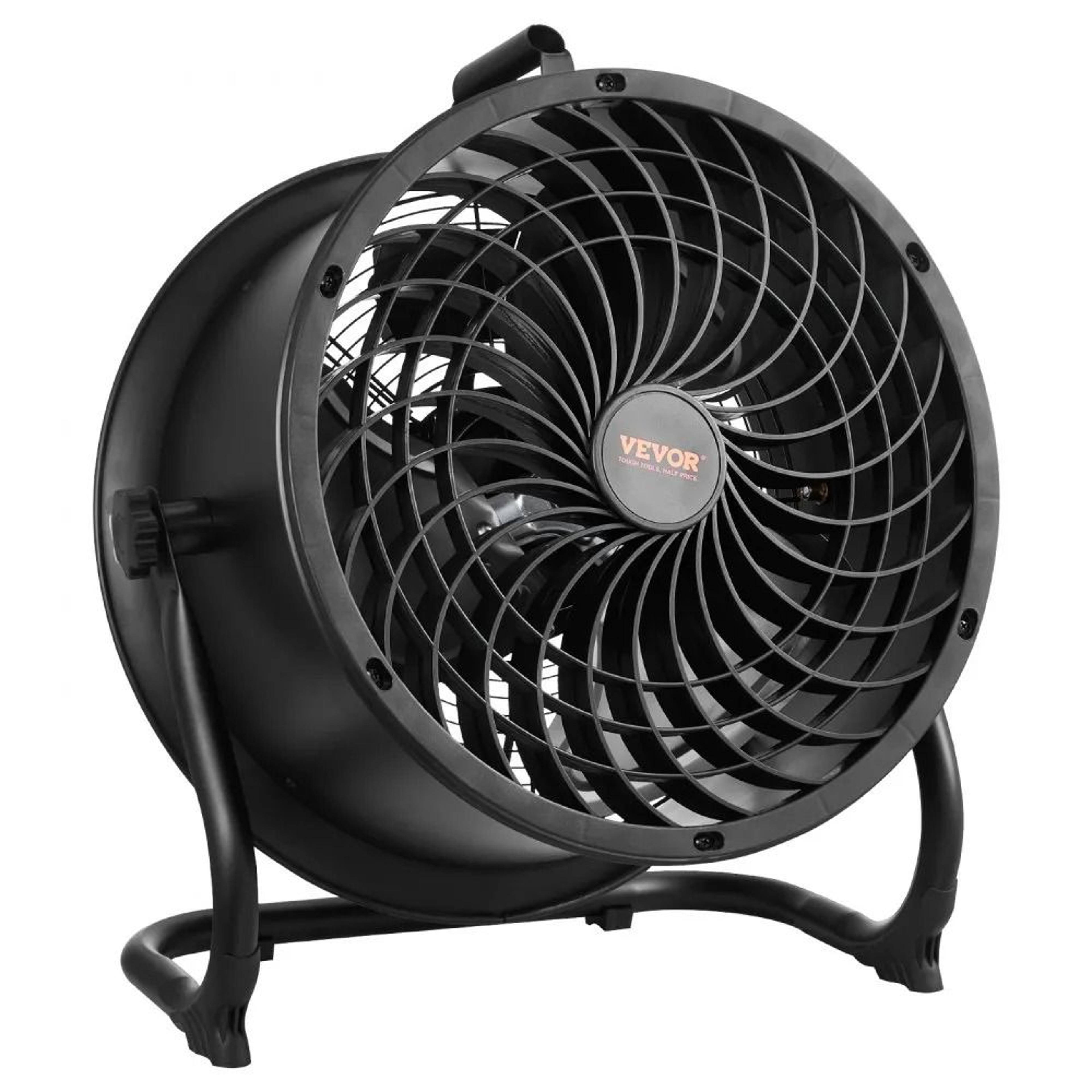 14 inch industrial floor fan with 3 speeds, 360° tilt & high velocity fan for home, garage & gym