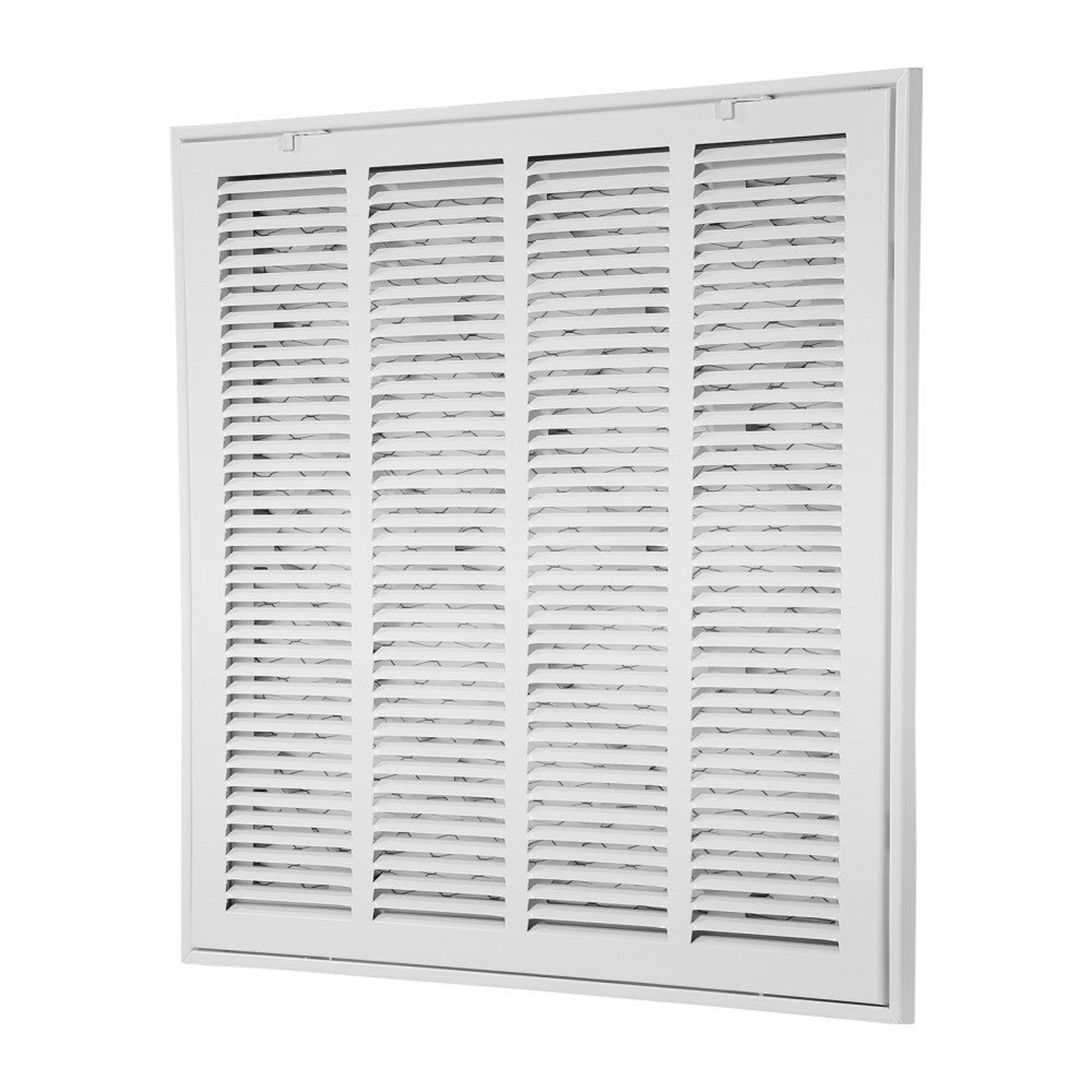 20 x 20 return air filter grille with filter | steel hvac return air vent cover for wall & ceiling