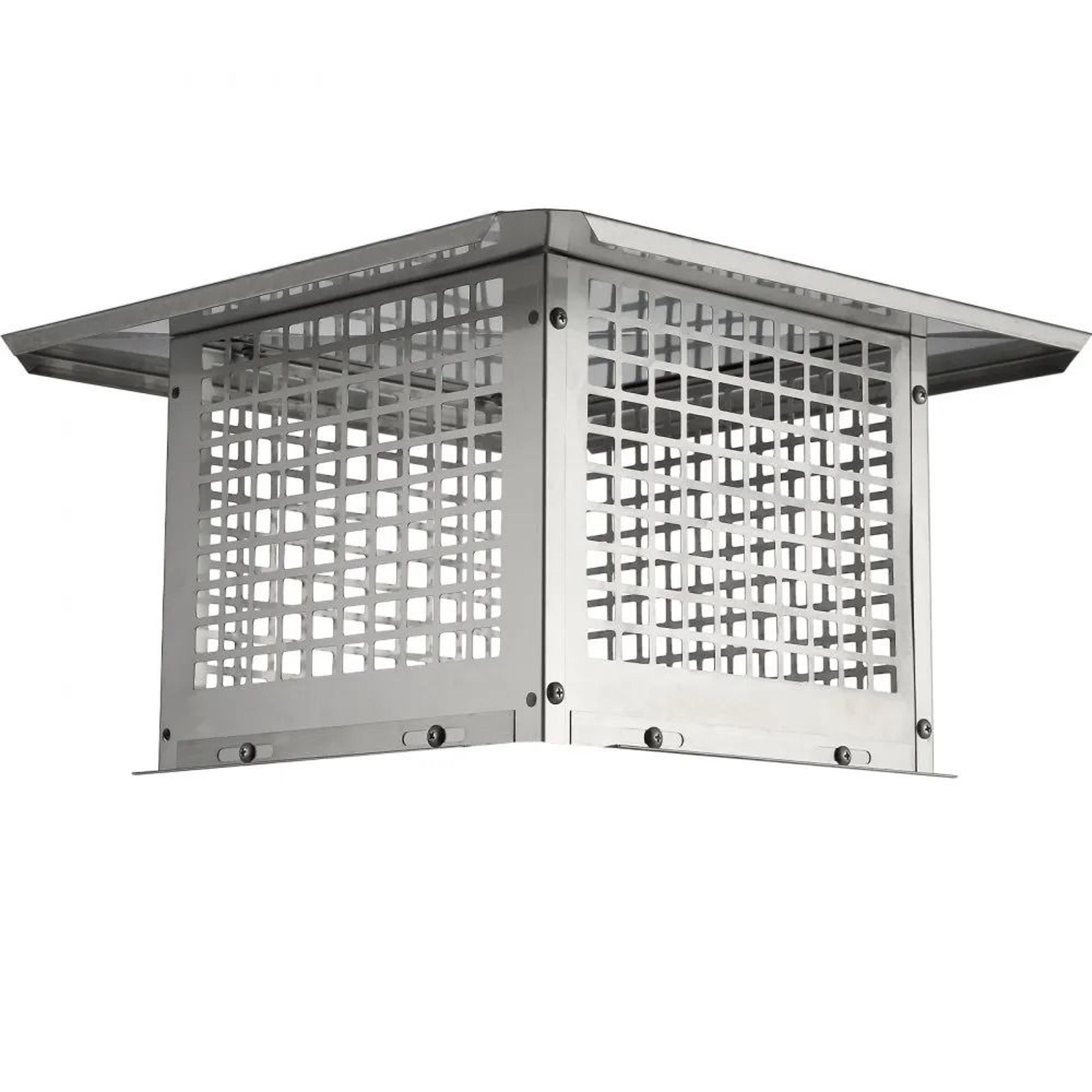 12 x 12 inch stainless steel chimney cap cover for fireplace flue protection
