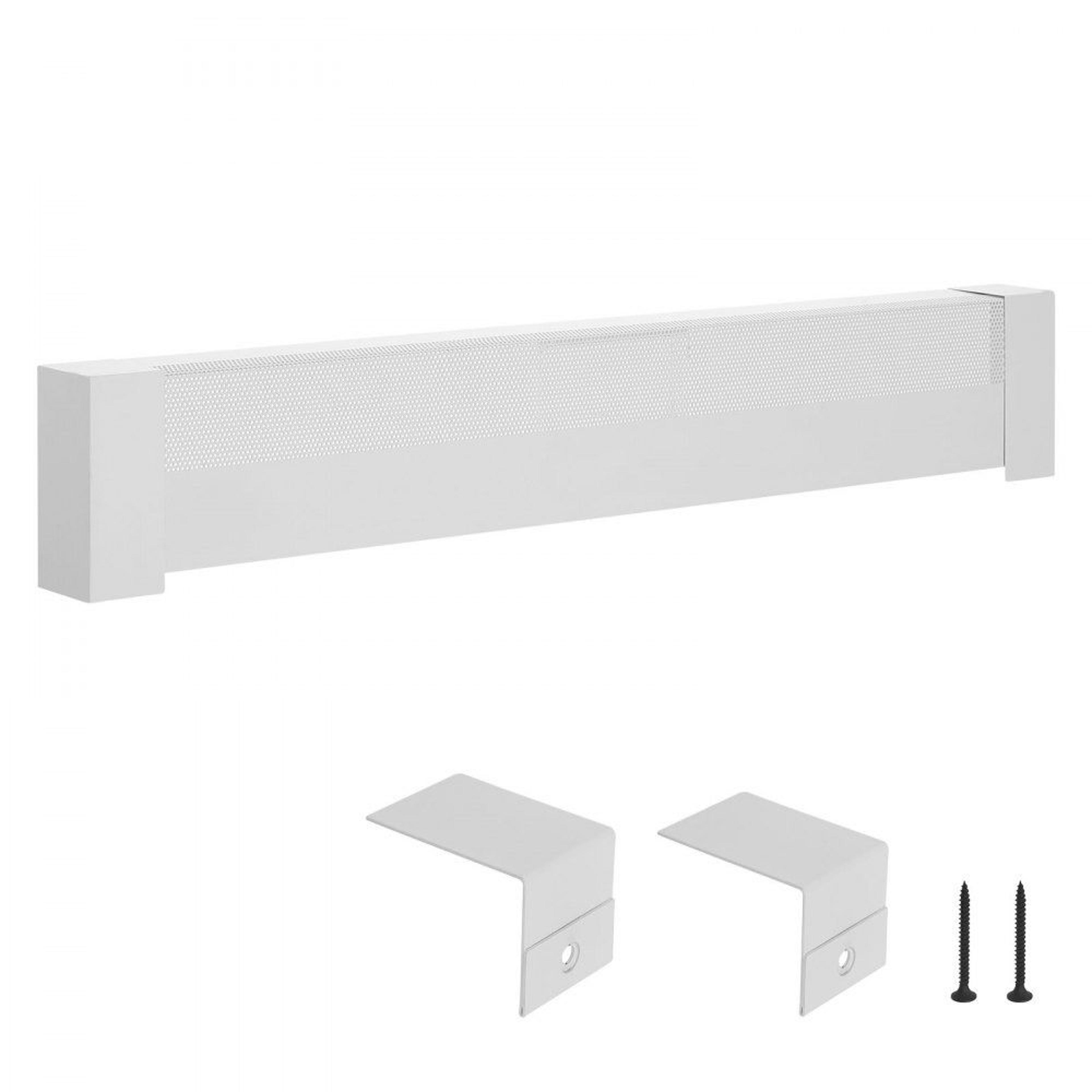 4 ft baseboard heater cover steel replacement panel white for home heating upgrade