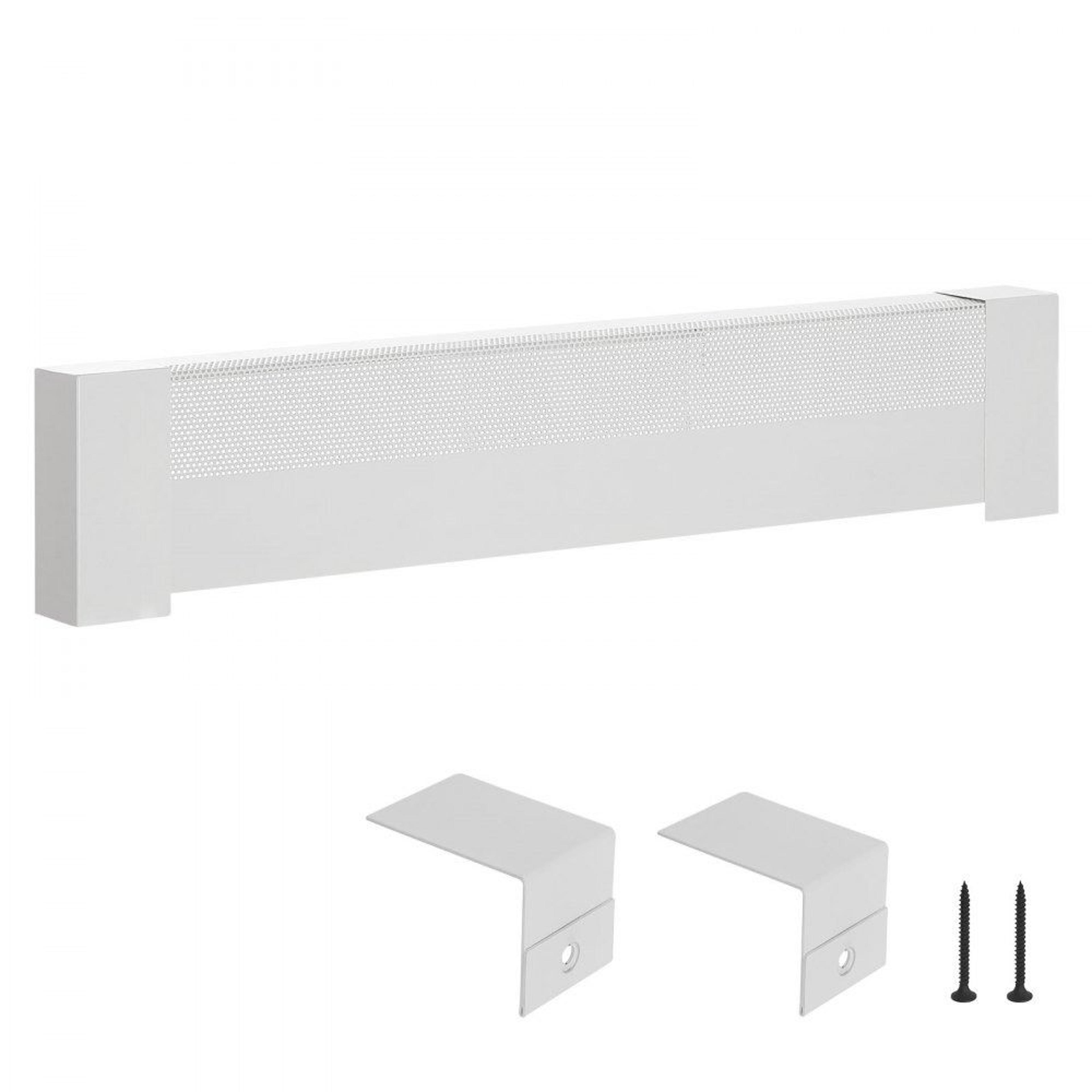 3 ft baseboard heater cover steel replacement panel white electric heater guard