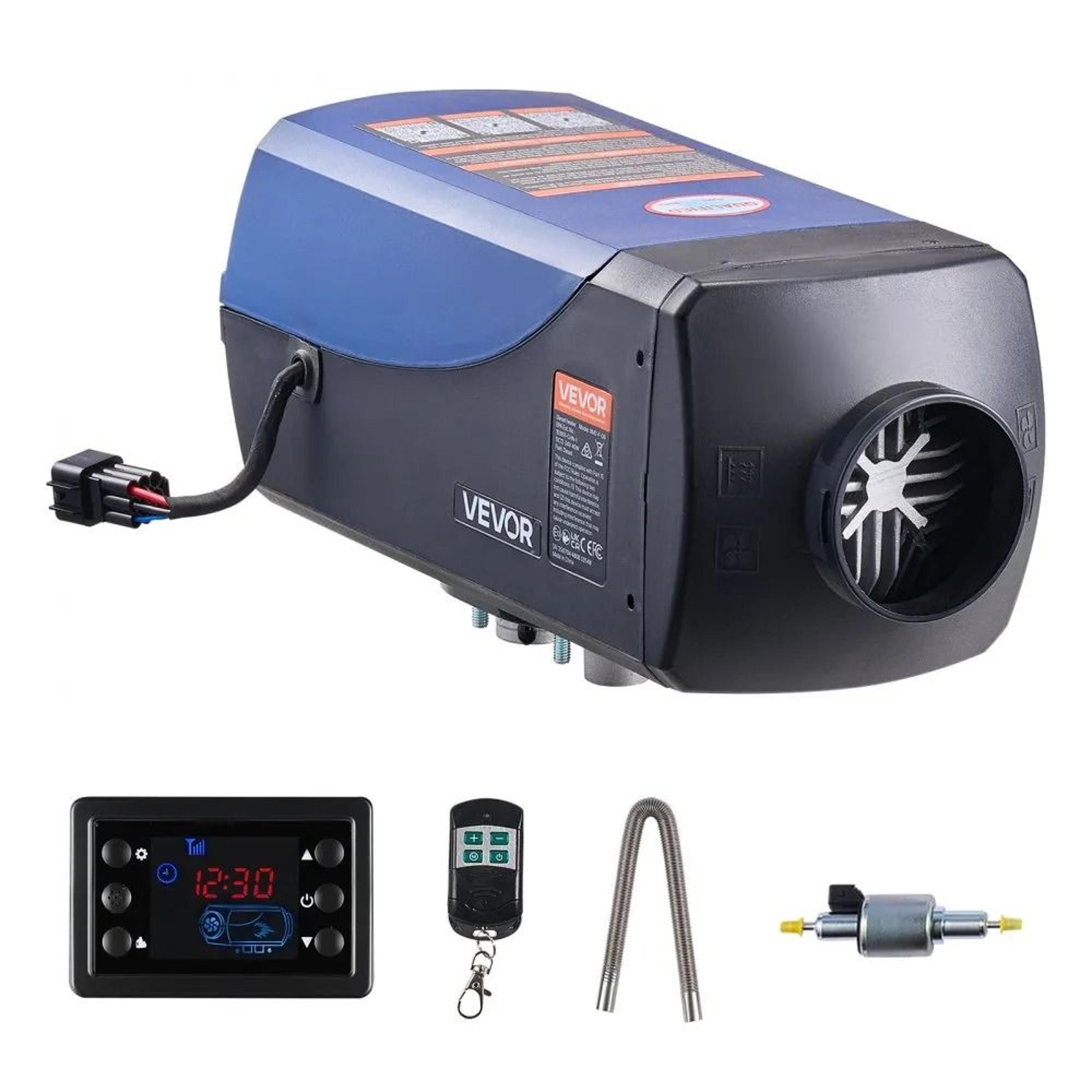 portable diesel heater 8kw 12v/24v with remote & lcd for rvs, trucks and campers