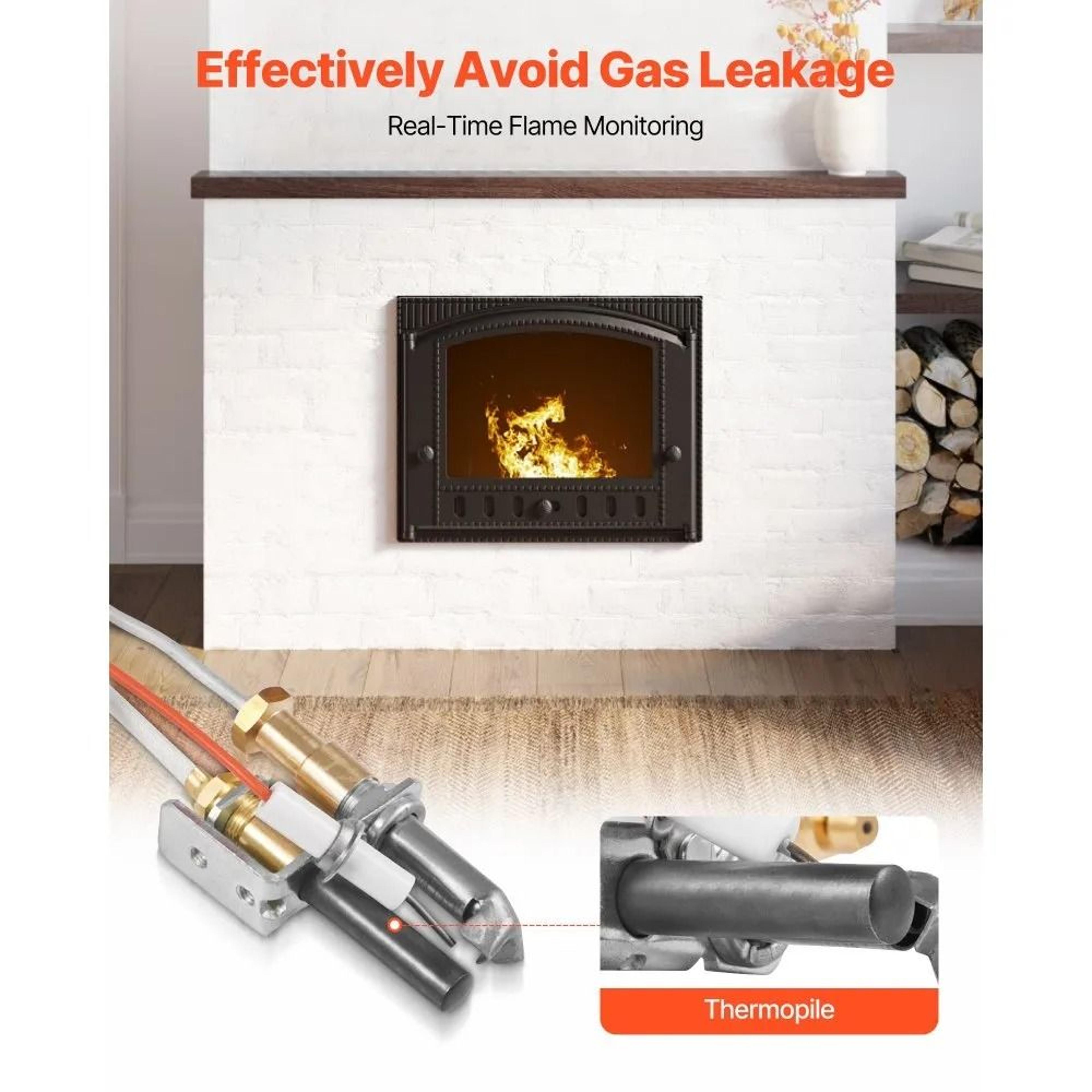 Gas Pilot Assembly 446512A Natural Gas Fireplace Ignition Replacement Kit For Heat  Glo  More 5