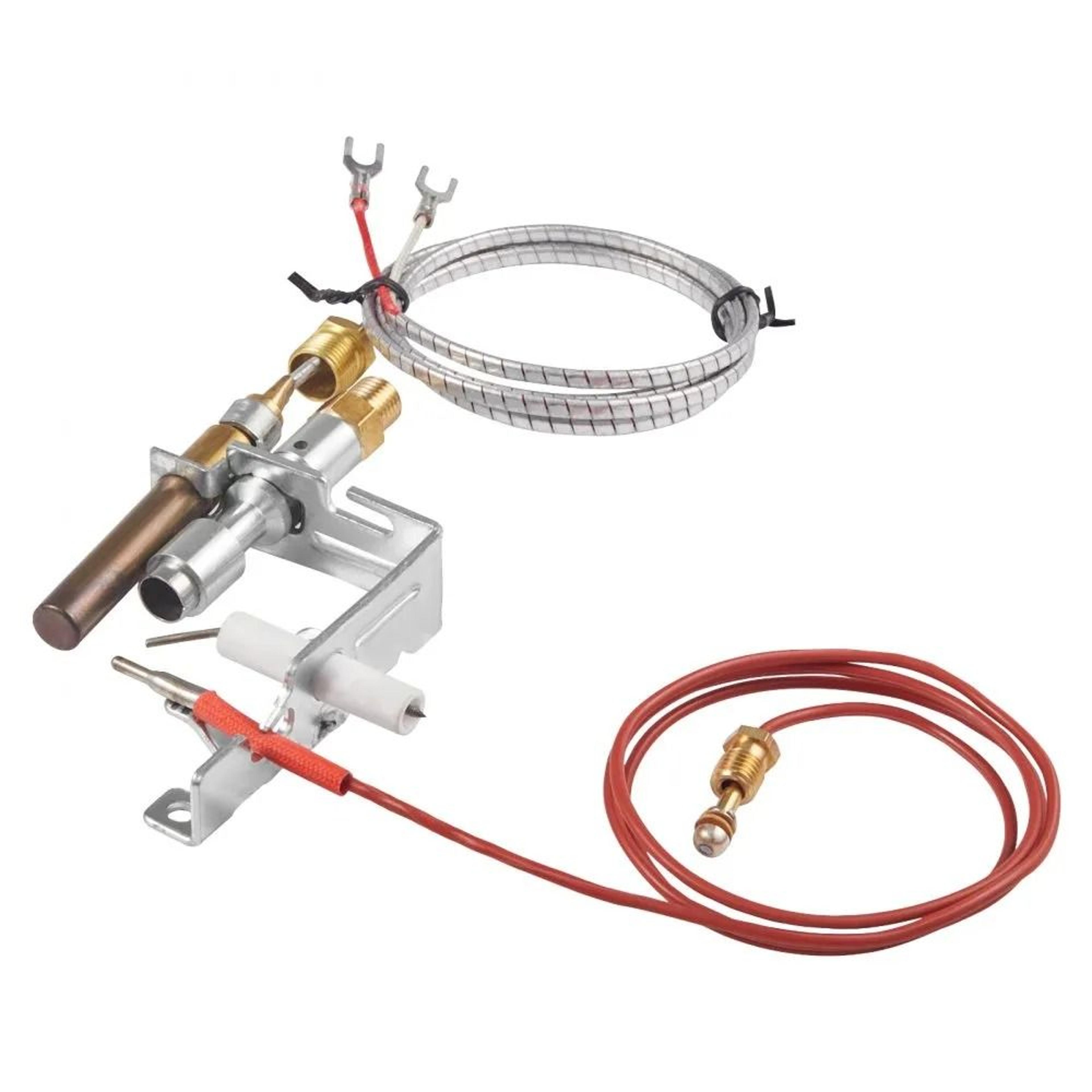 gas pilot assembly with thermocouple & thermopile for natural gas fireplaces oe 103779-01 pp231 ng8218