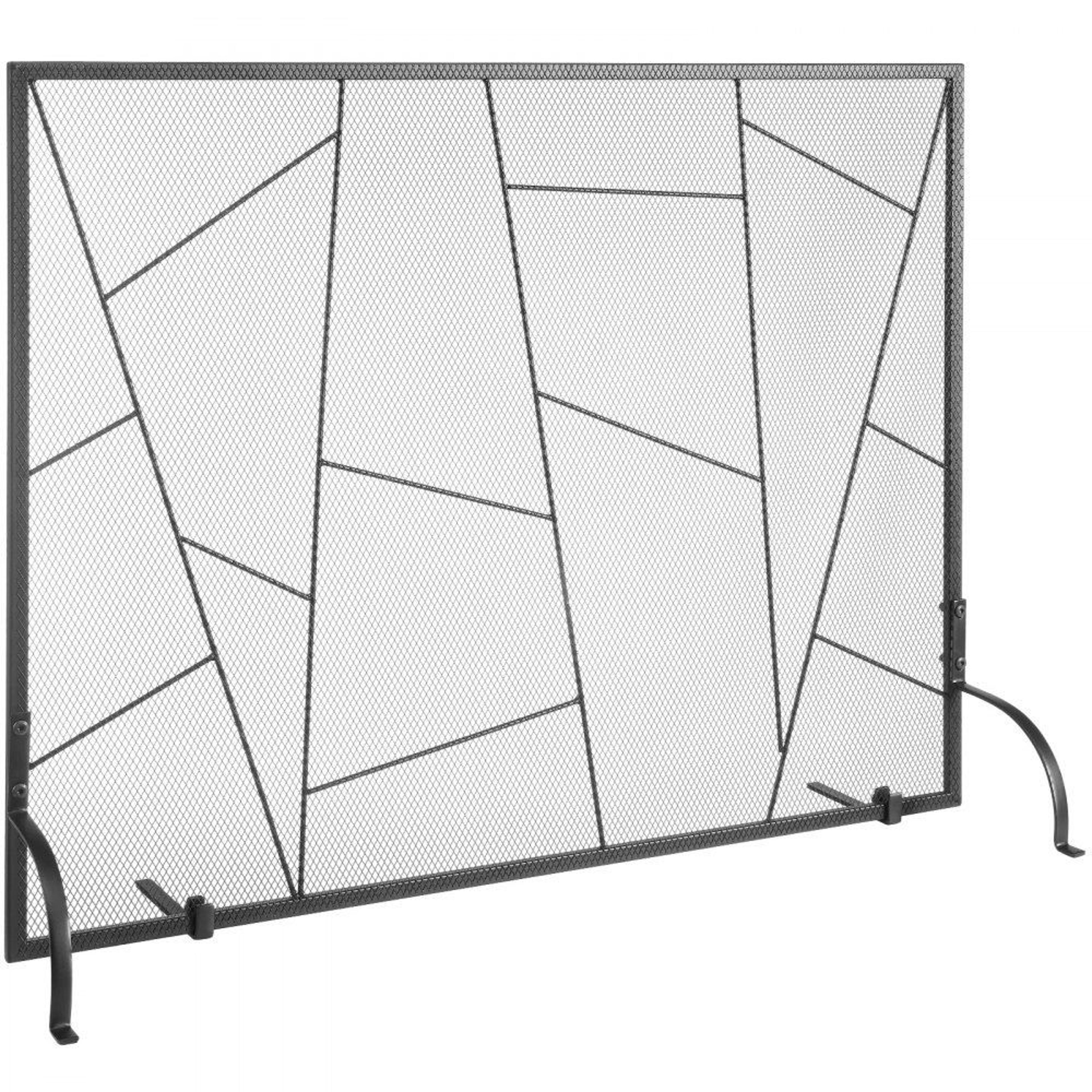 modern fireplace screen spark guard iron mesh safety fence for home