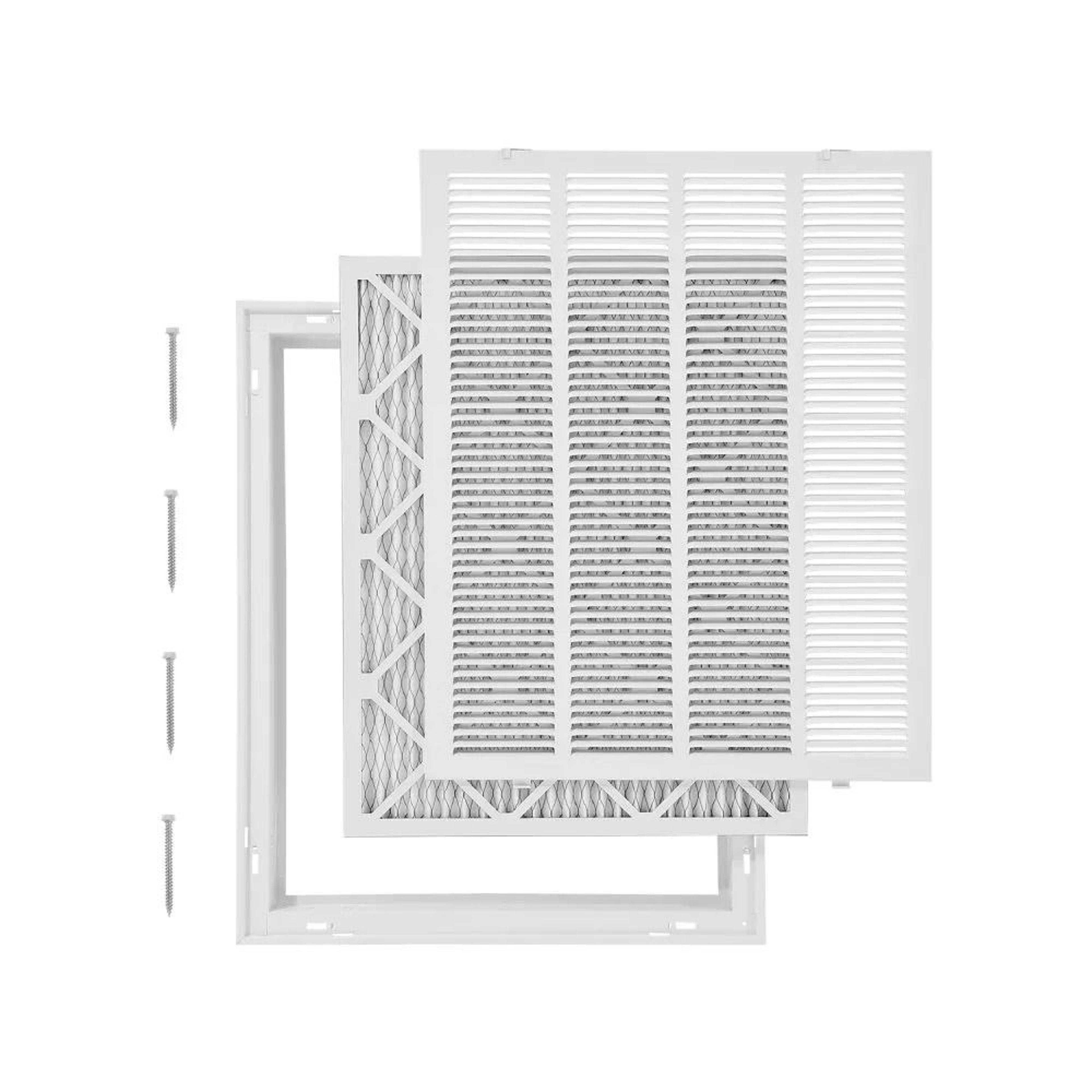 20 x 25 inch return air filter grille wall vent cover with durable steel frame