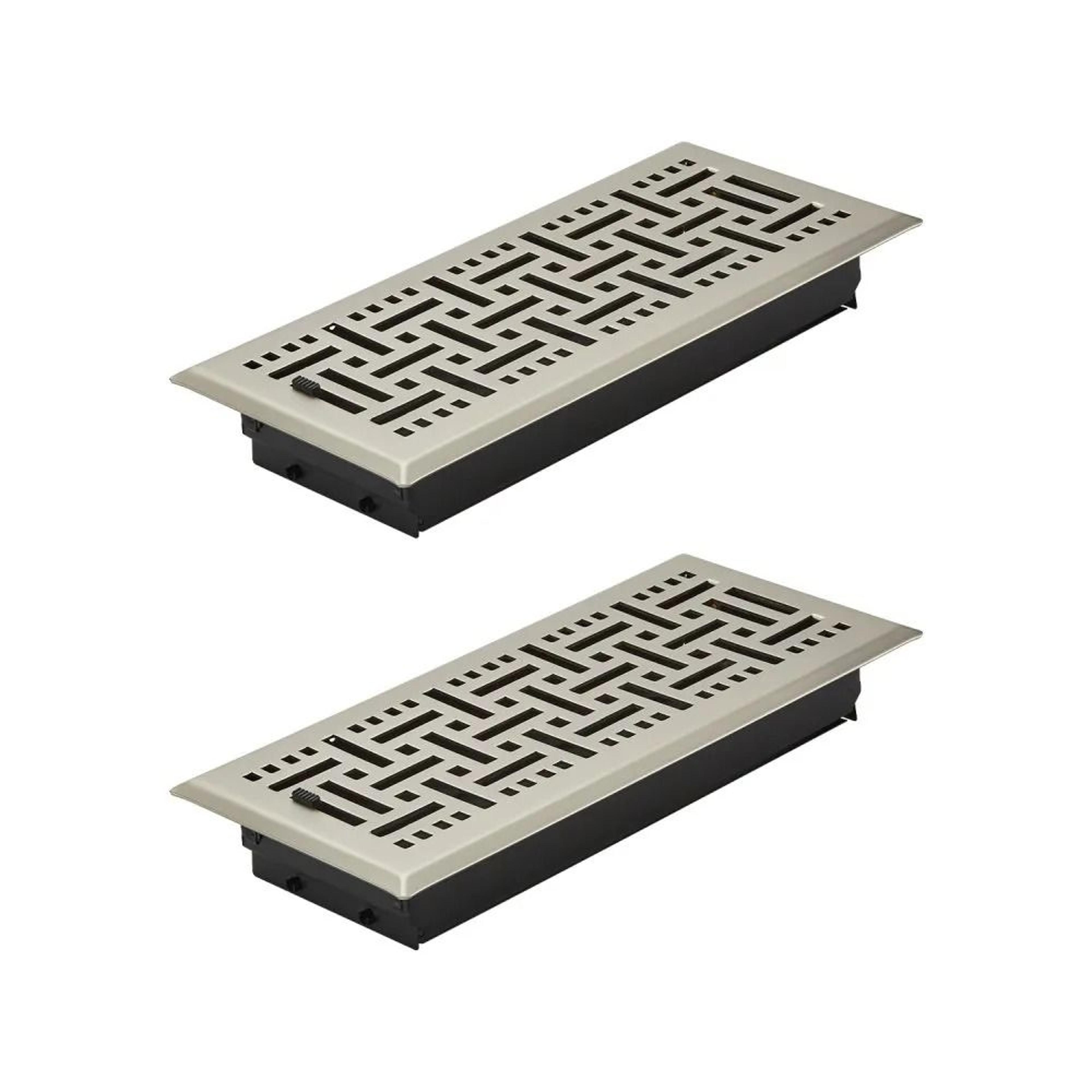 4x10 inch heavy duty floor registers adjustable hvac vent covers with metal damper