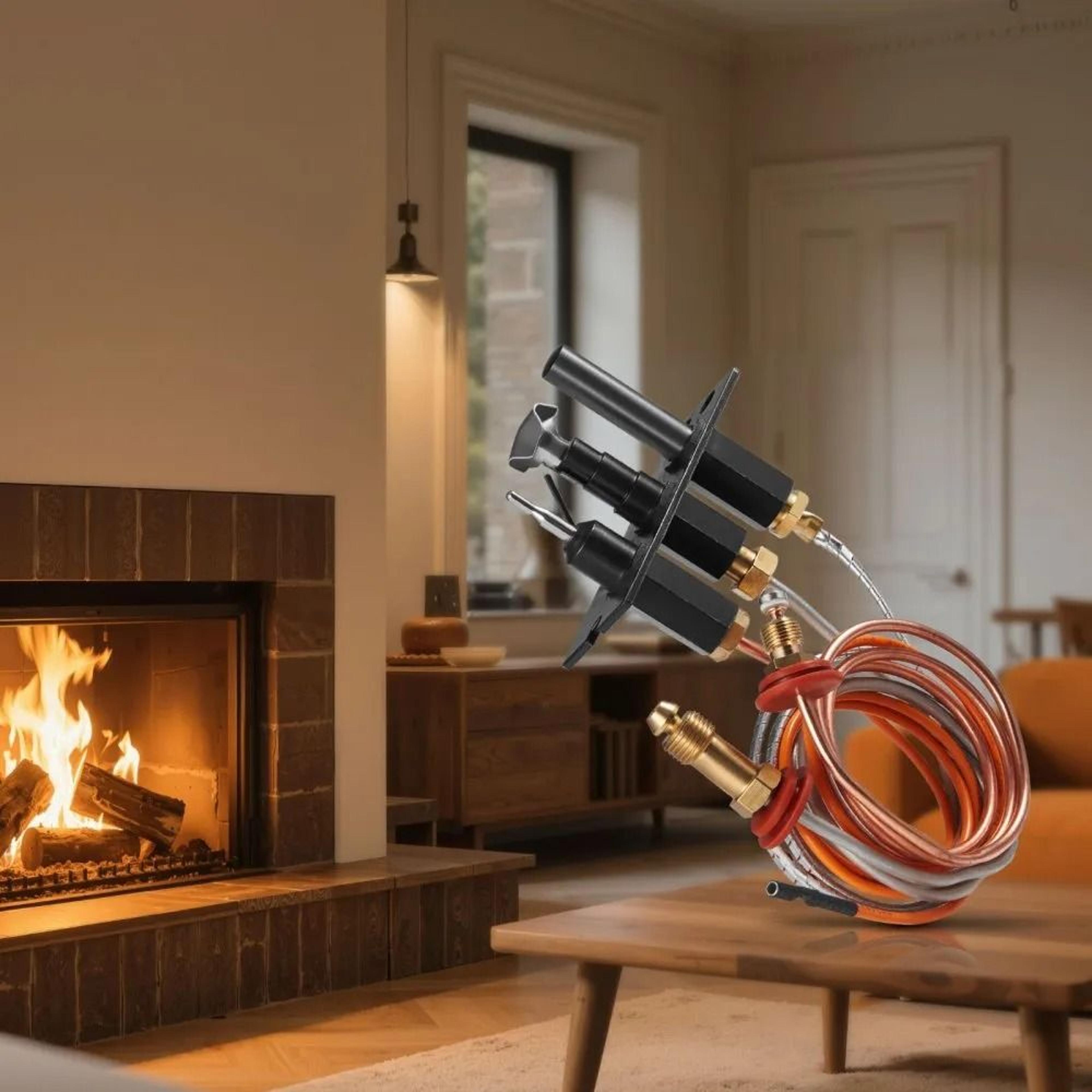 Gas Pilot Assembly Replacement Kit For Fireplace Natural Gas Ignition 6