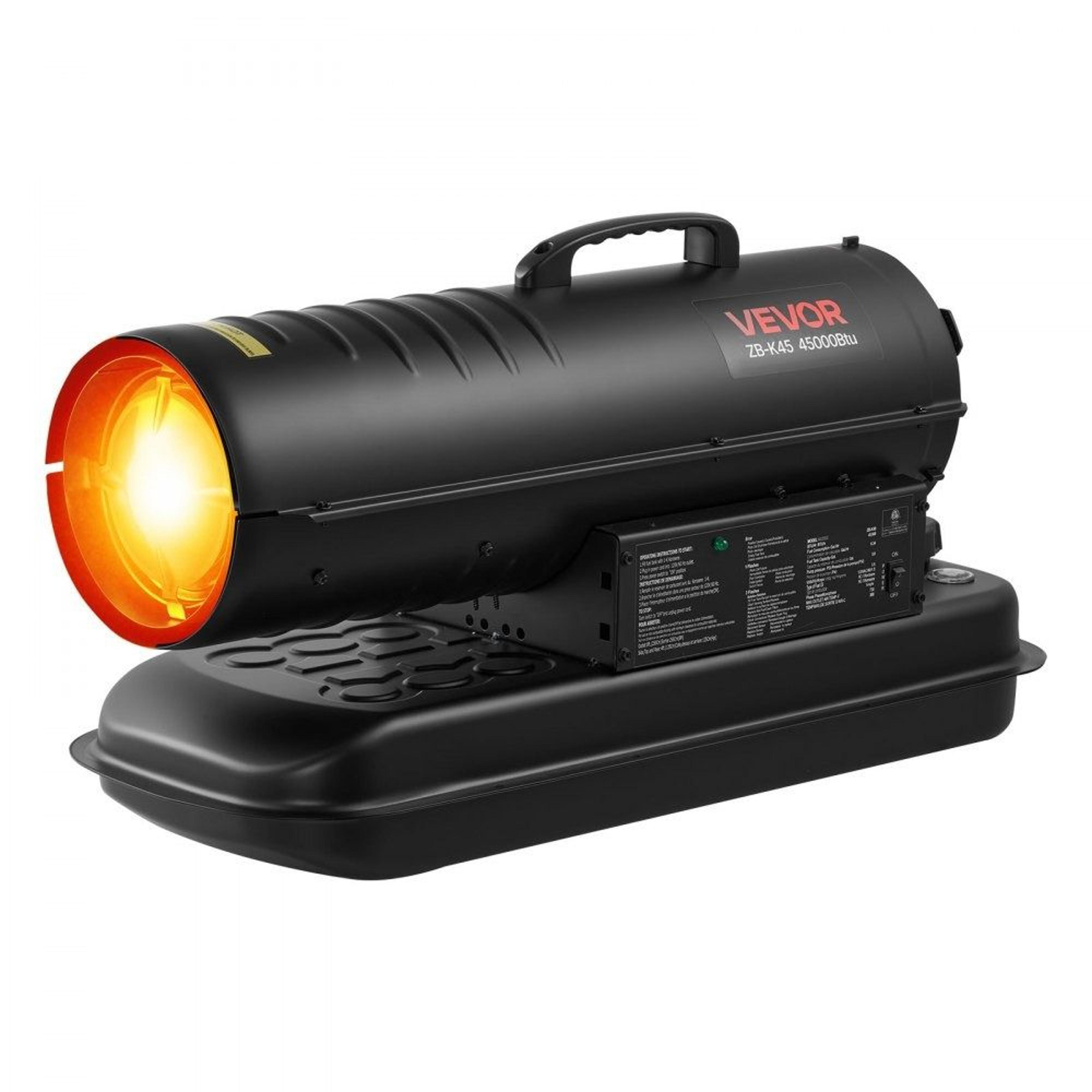 45000 btu portable kerosene diesel heater for garage workshop and jobsite heating
