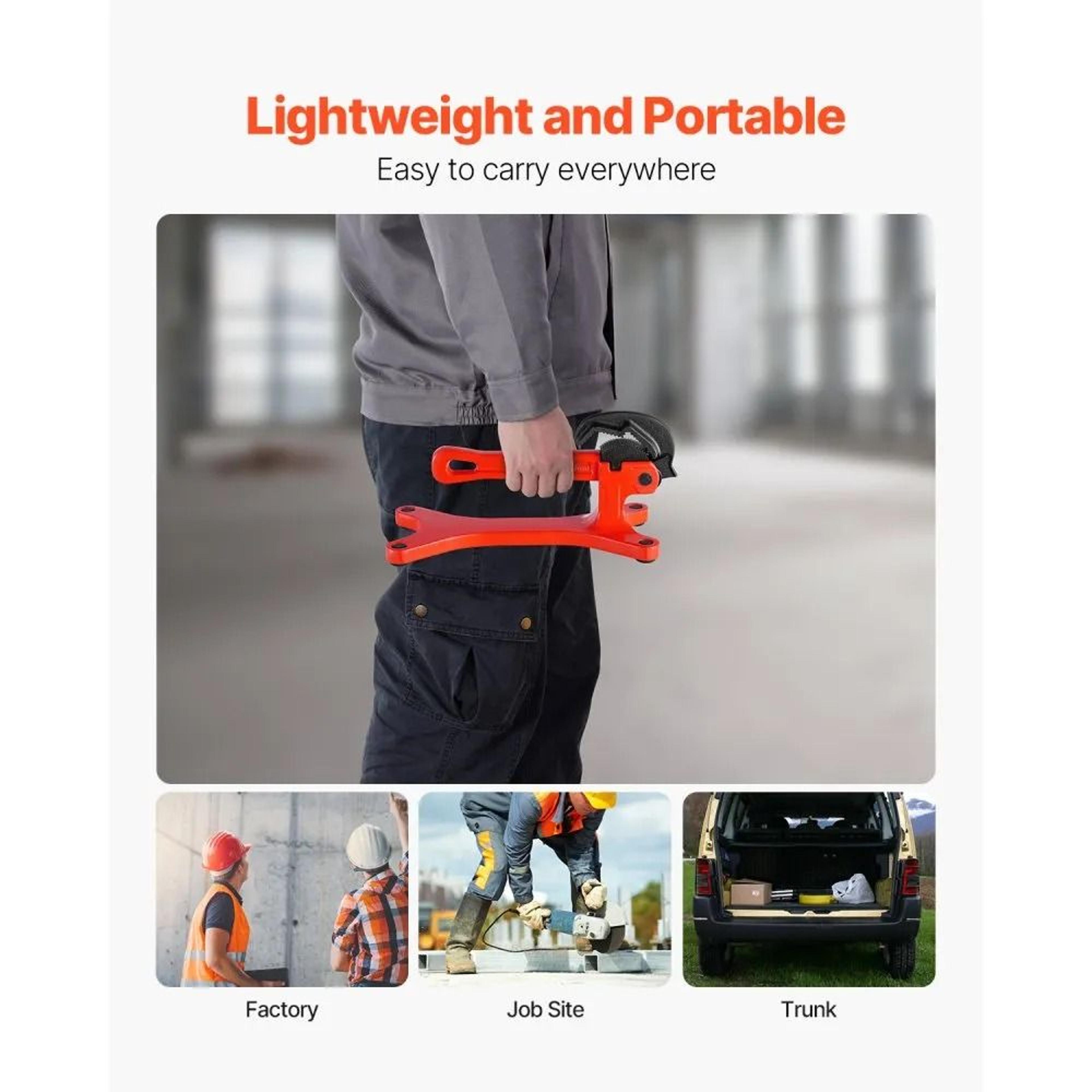 Portable Aluminum Pipe Vise Lightweight Plumbing Clamp Tool For Onsite Repairs 4