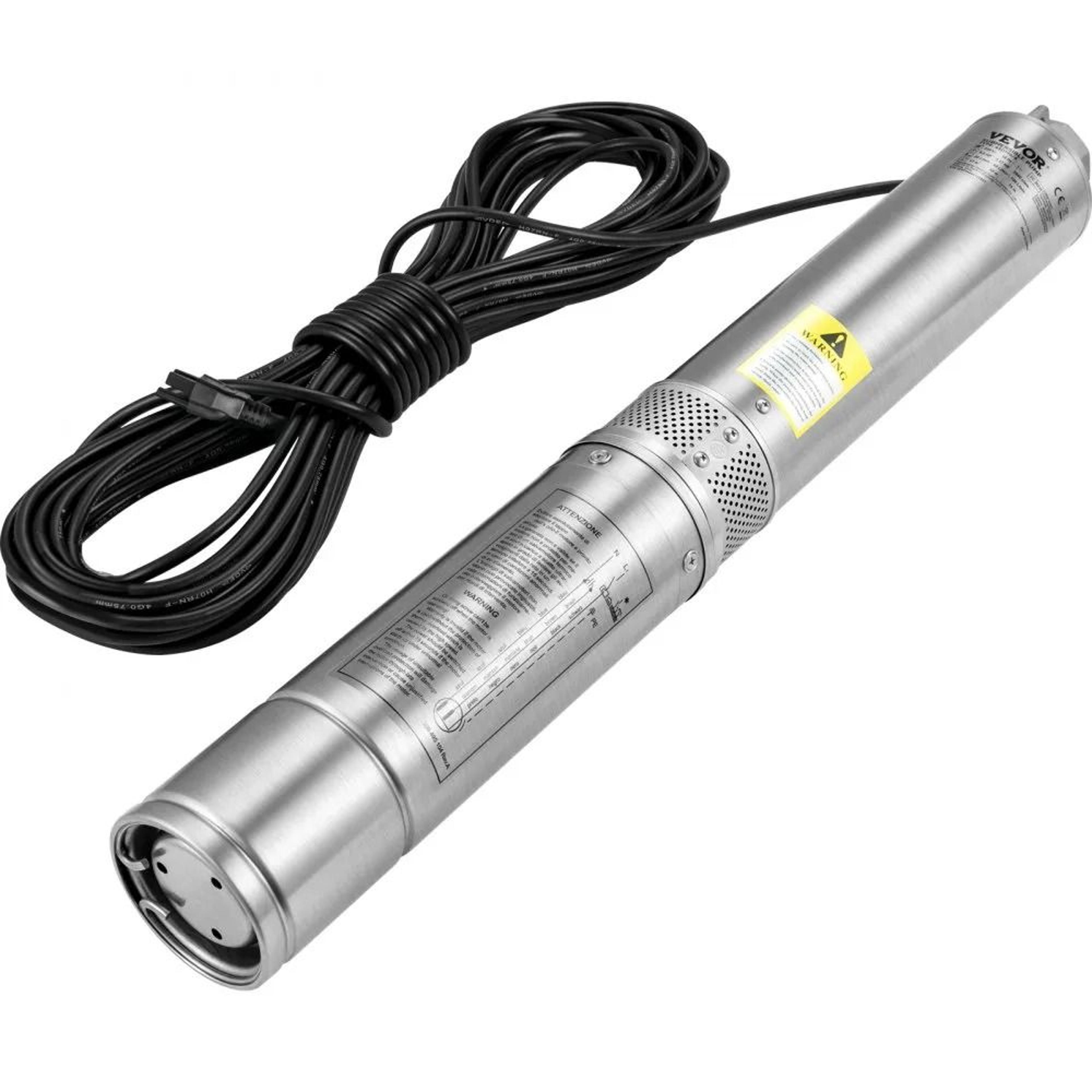 deep well submersible pump 0.5hp stainless steel water pump 28gpm 167ft head