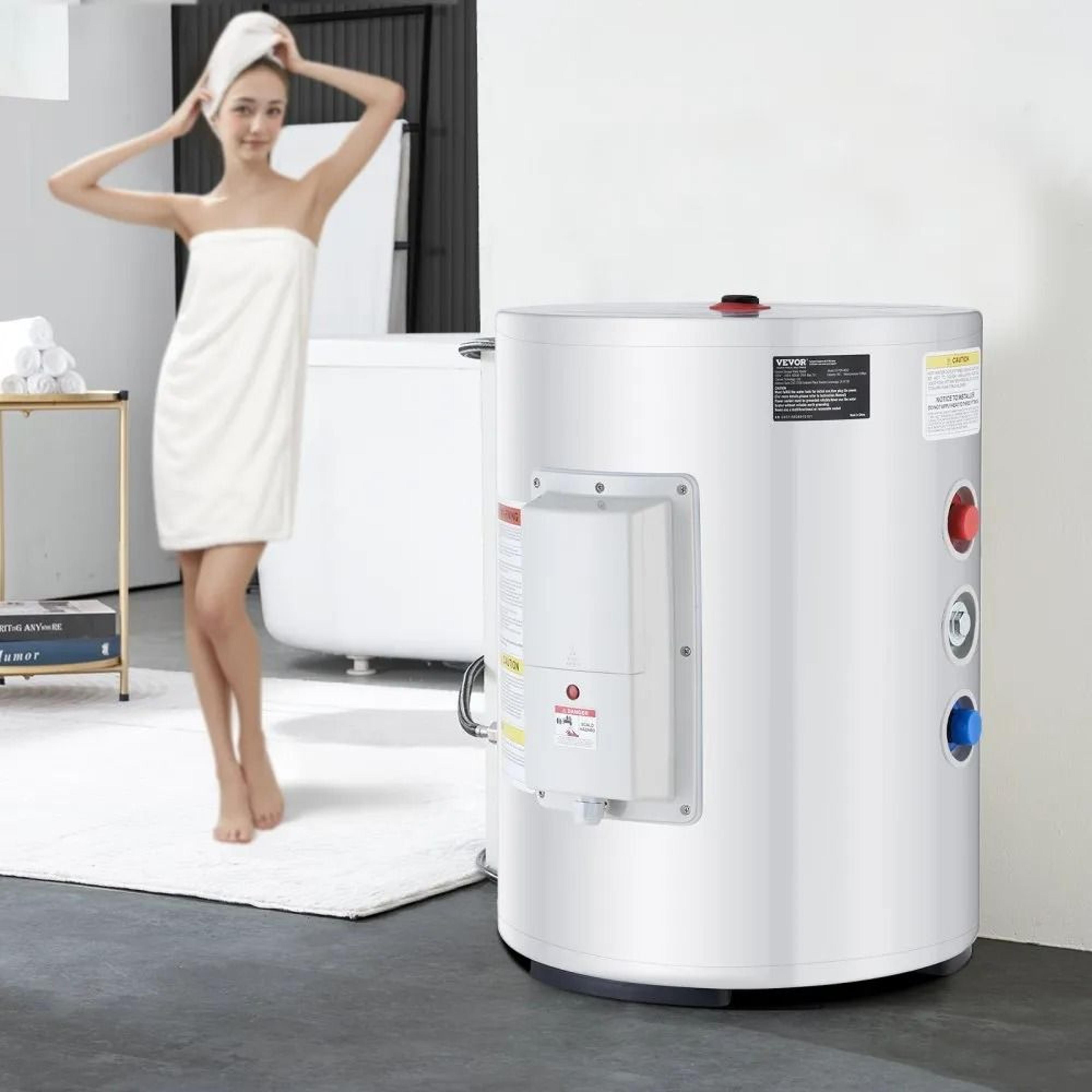 10 Gallon Electric Water Heater With LED Display For Instant Hot Water 6