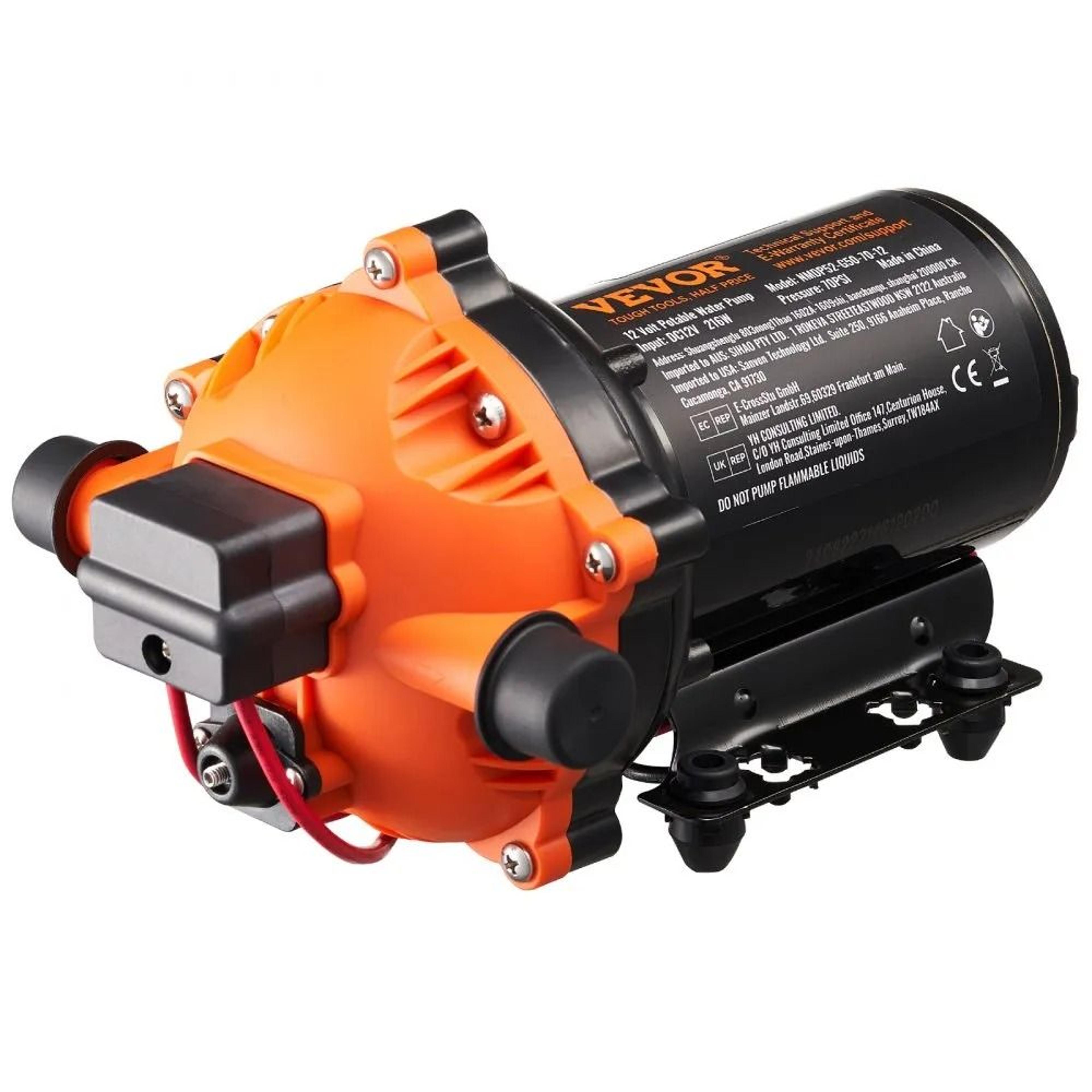 12v diaphragm water pump 5gpm high flow pressure switch irrigation pump
