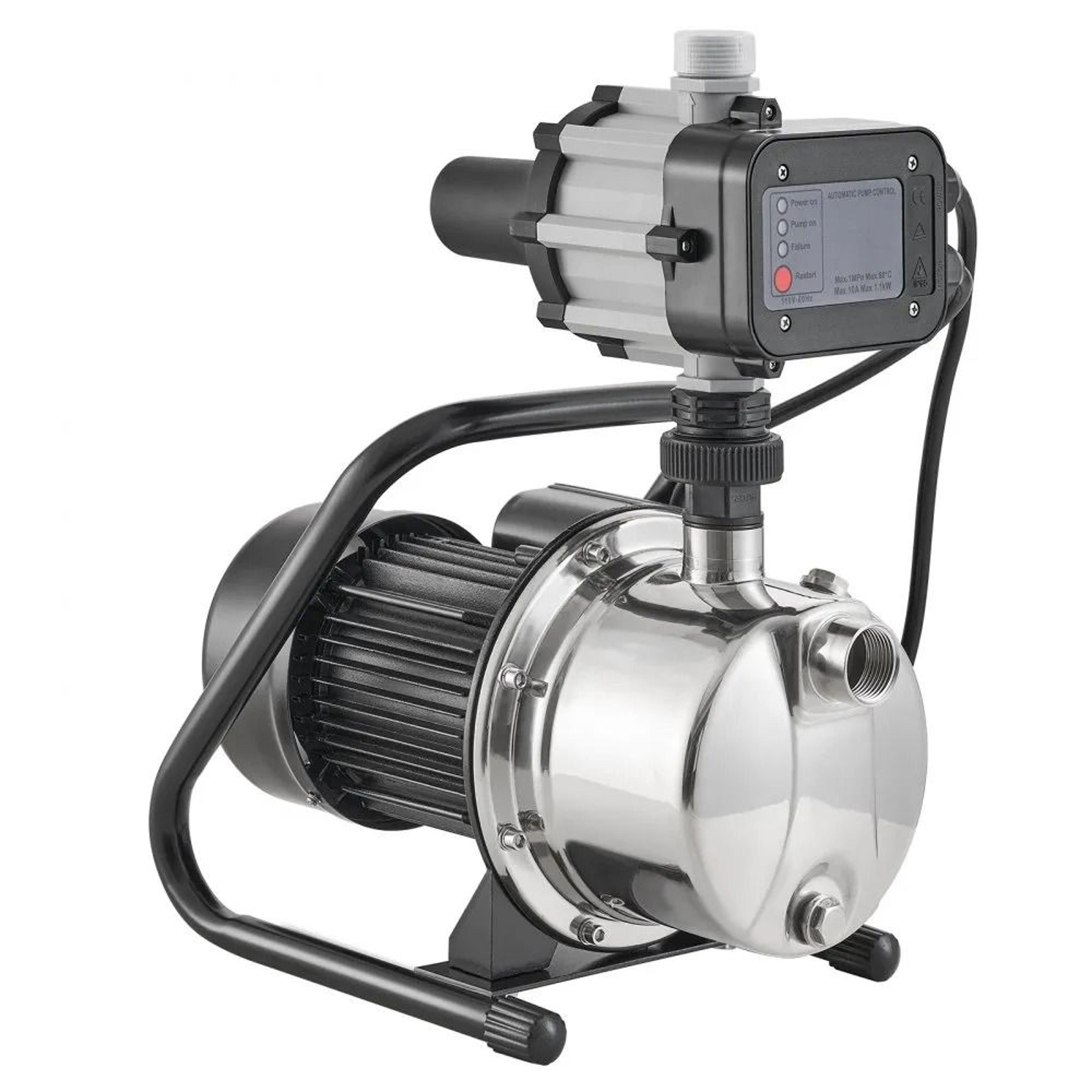 Shallow Well Pump 1HP Stainless Steel Jet Pump With Auto Controller For Garden Irrigation And Water 8