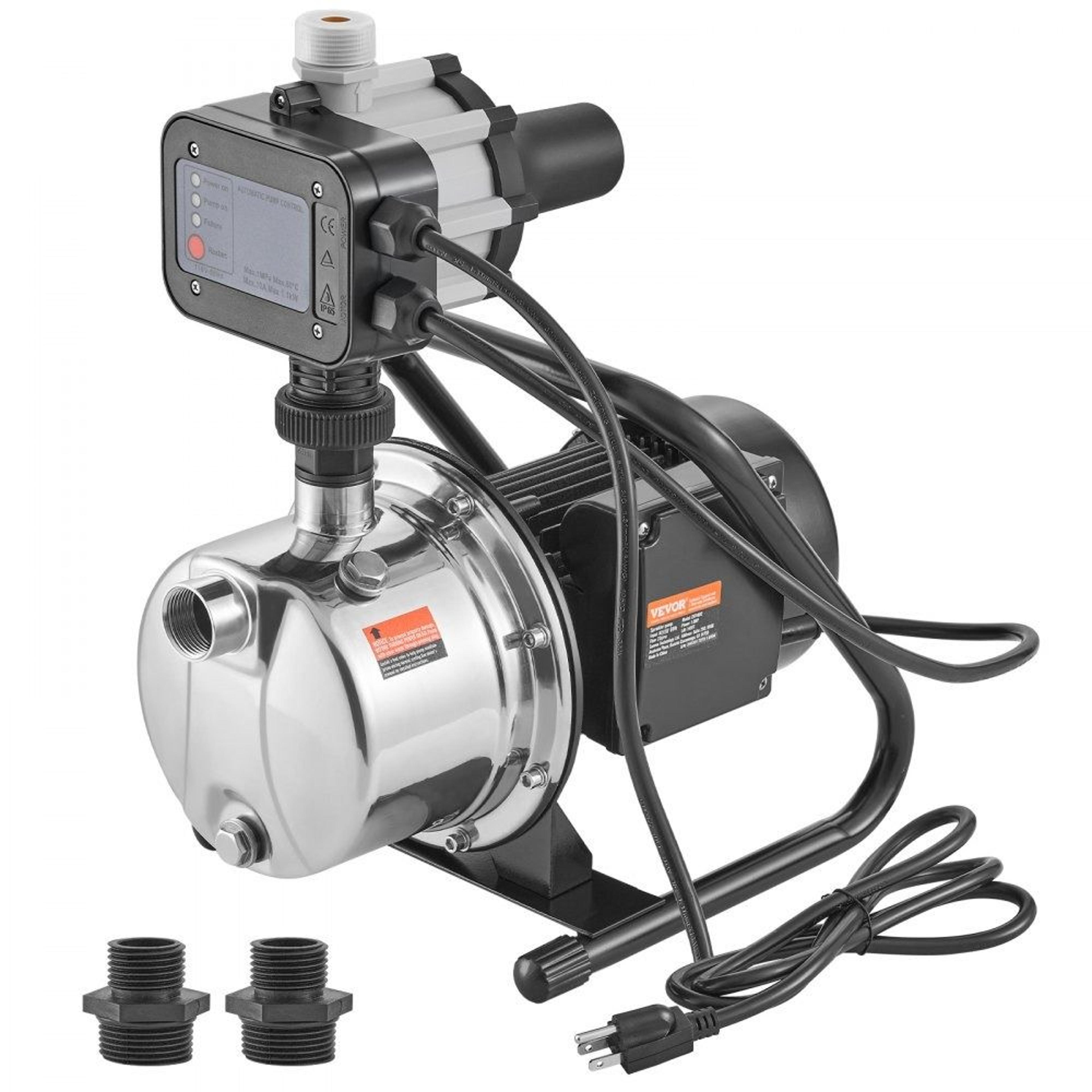 shallow well pump 1hp stainless steel jet pump with auto controller for garden irrigation and water transfer