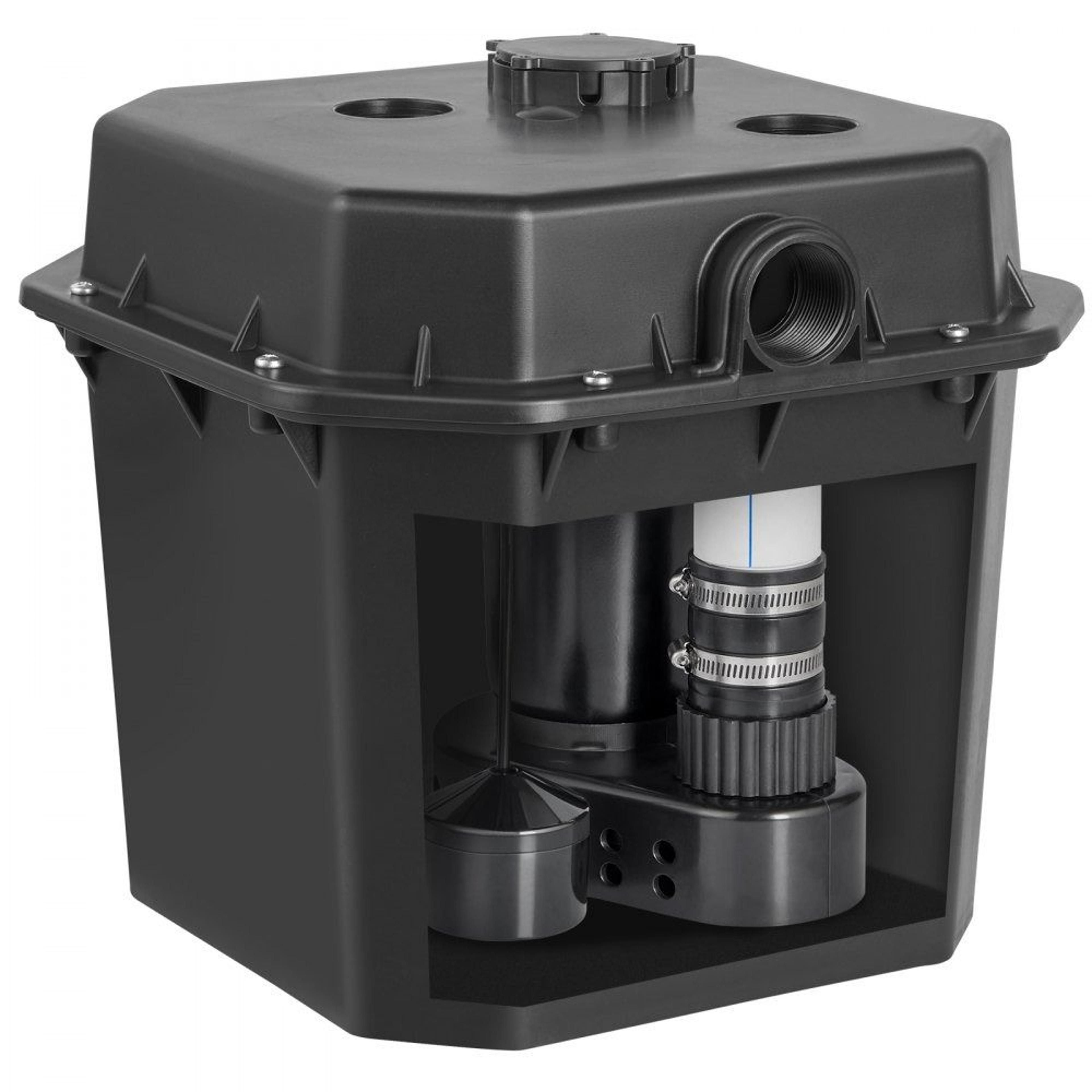 utility sink pump 1/2 hp automatic under sink drain pump with 6 gallon basin