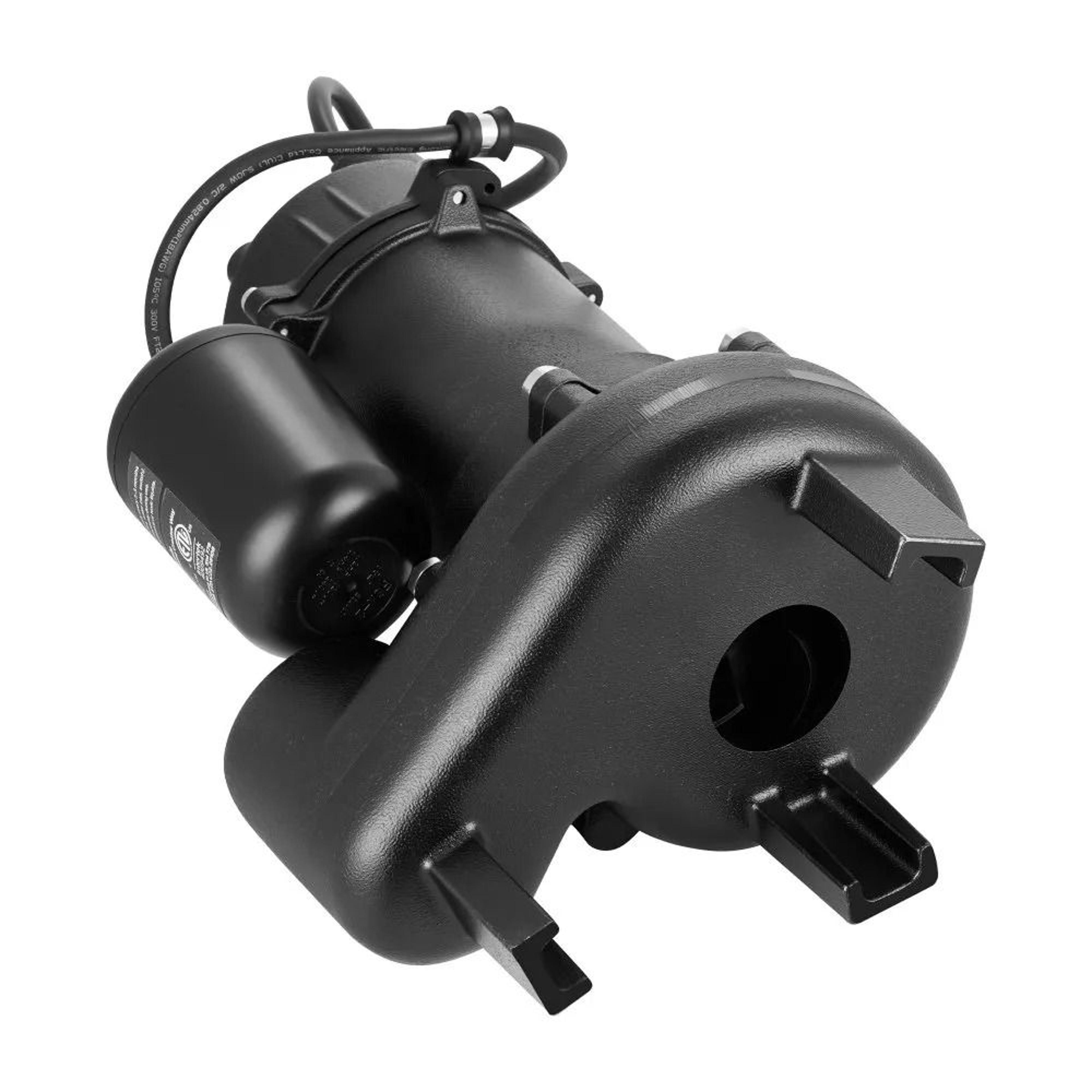 12 HP Sewage Pump System 4800 GPH Automatic Drainage Pump With Basin Kit 6