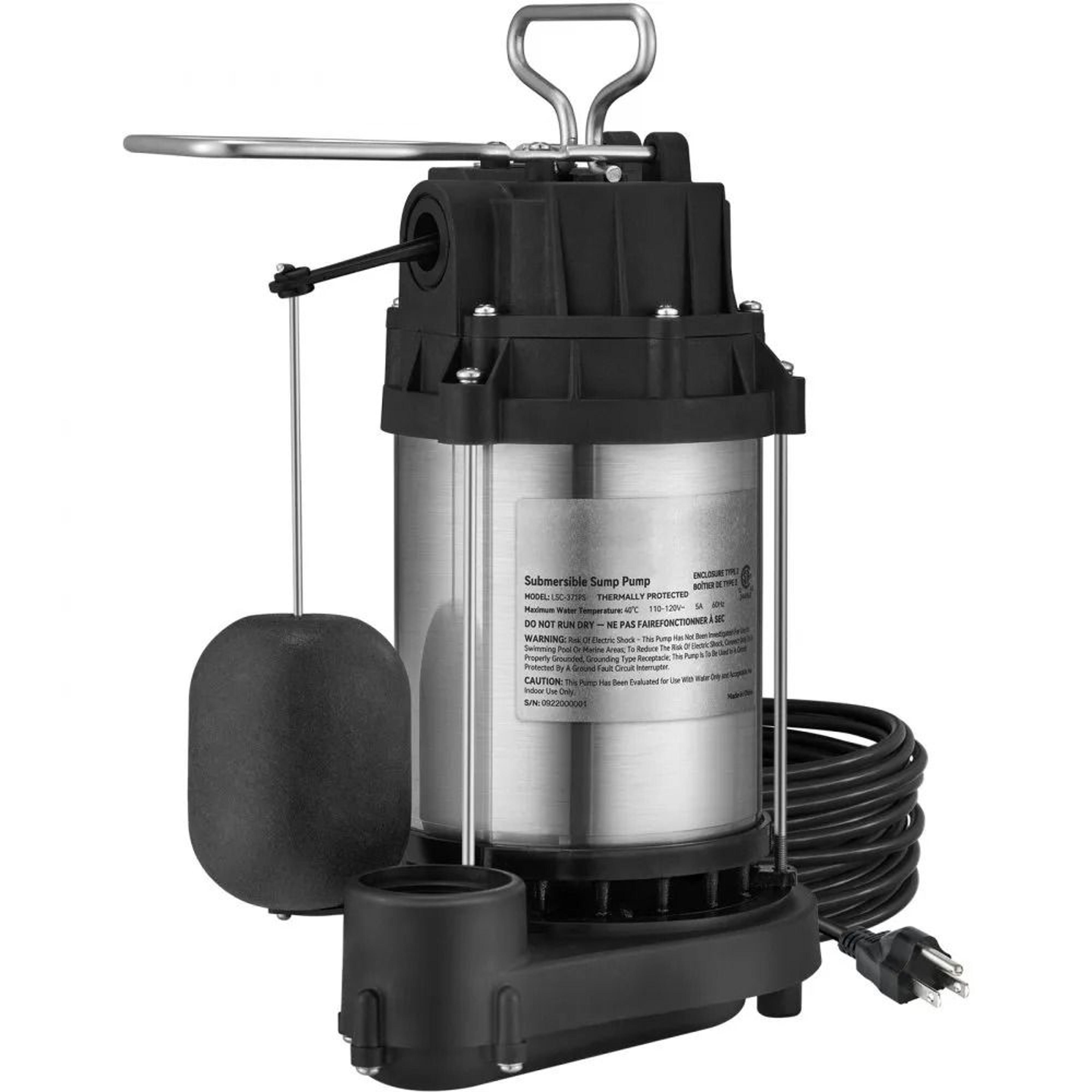 12 HP Submersible Sump Pump 3960 GPH Automatic Water Pump For Basement Drainage 7