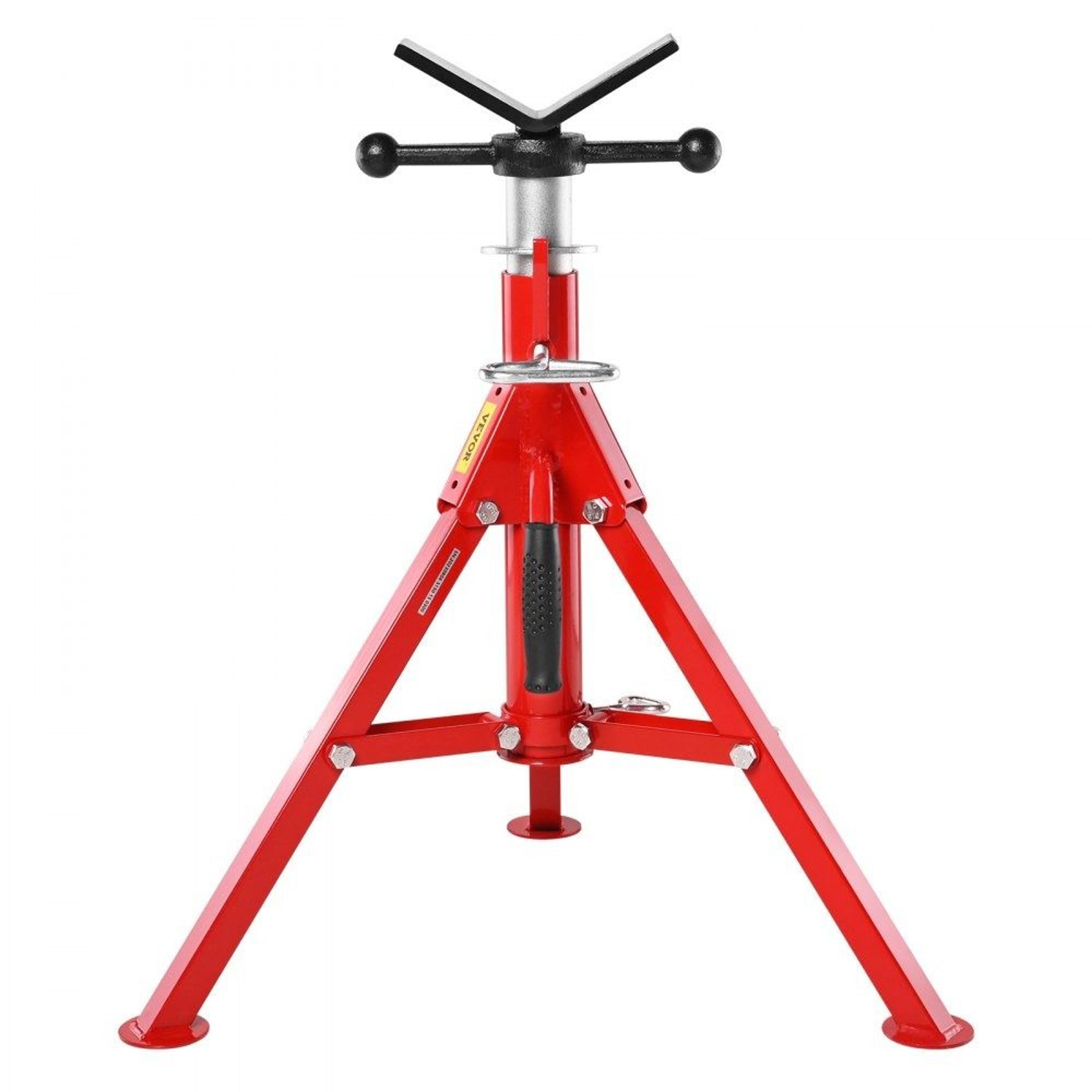 heavy duty v head pipe stand adjustable folding pipe jack for welding and fabrication
