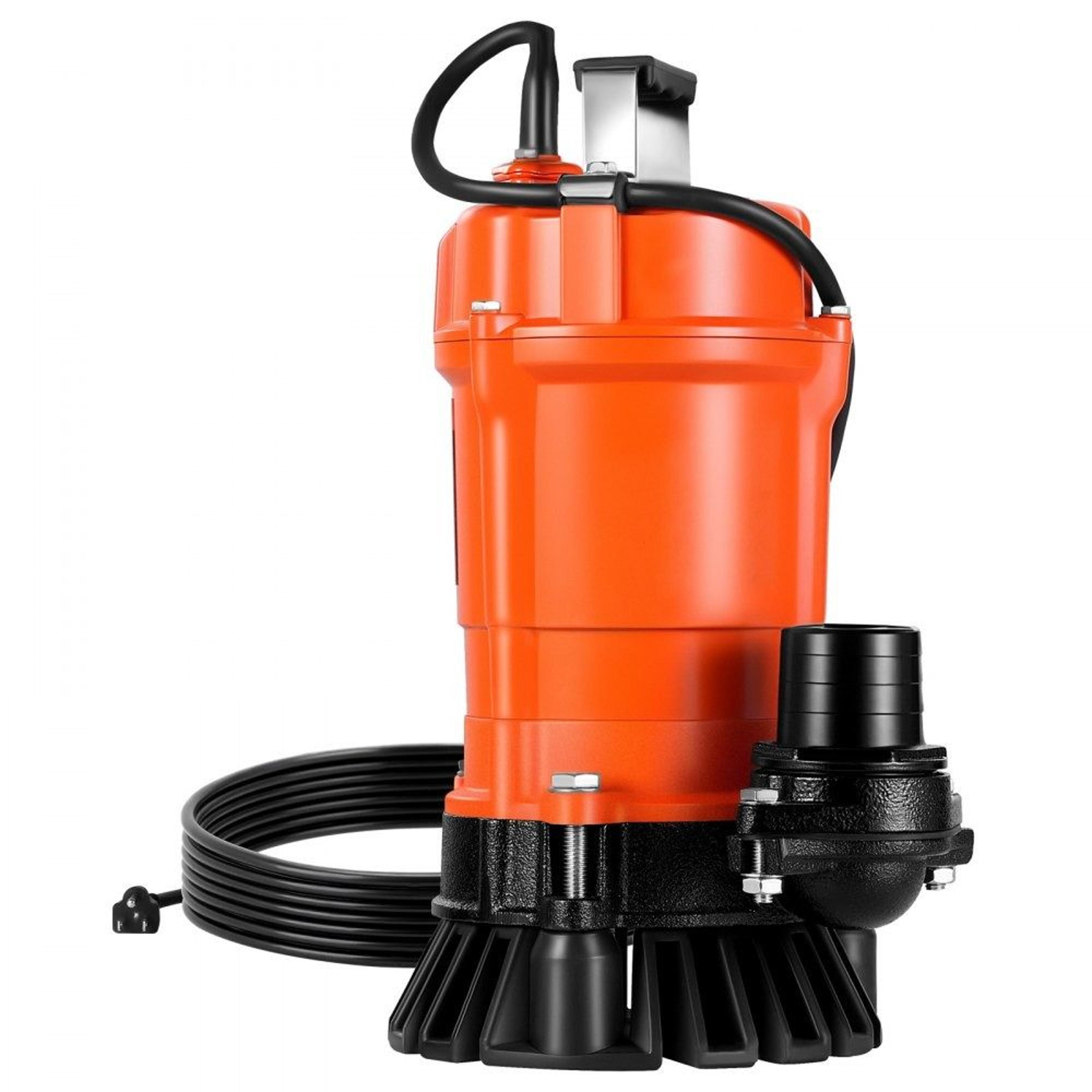 1/2 hp submersible trash pump 2000 gph cast iron sewage pump for flood water drainage