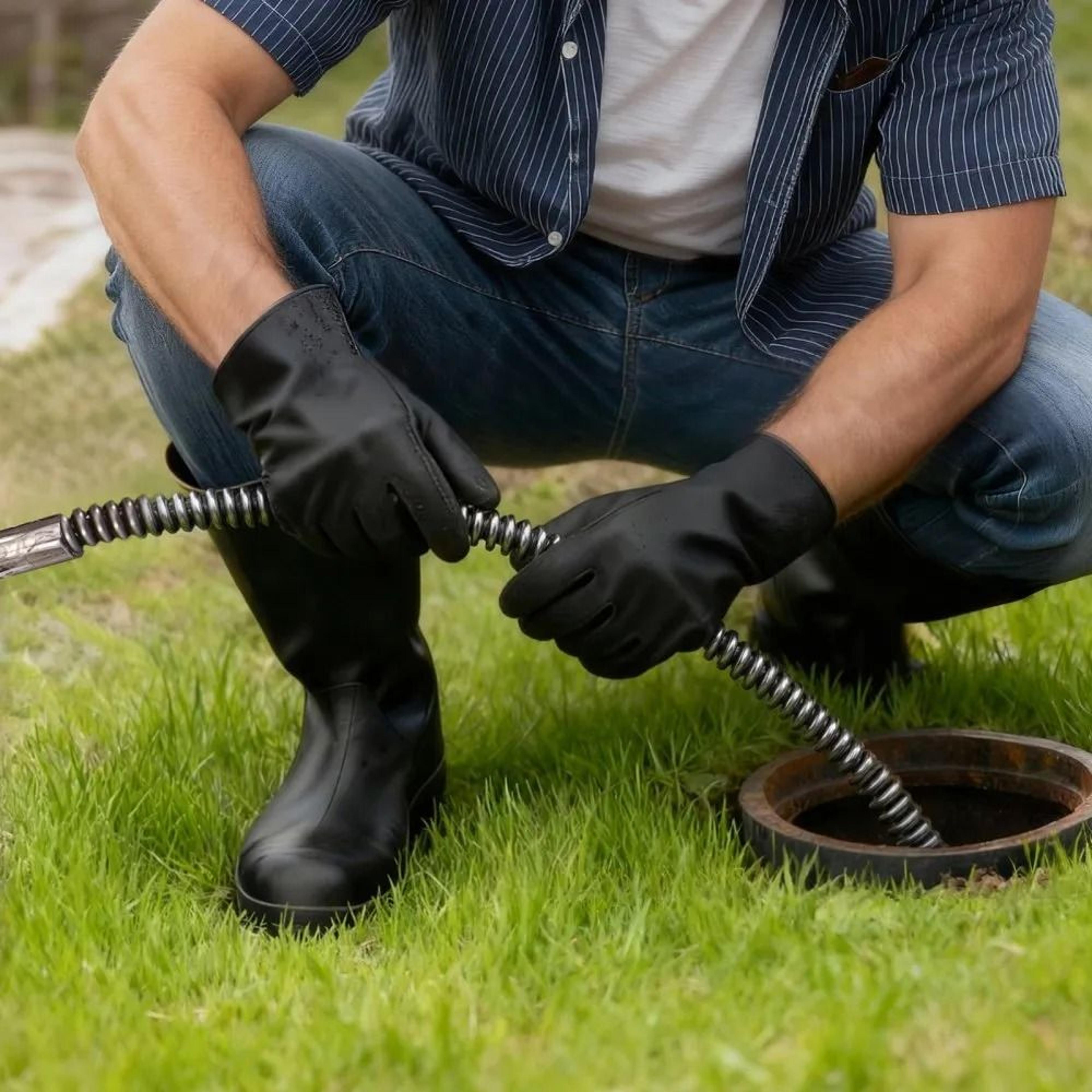 75 Ft X 12 Inch Drain Cleaning Cable Solid Core Sewer Auger Snake For 2 To 4 Inch Pipes 6