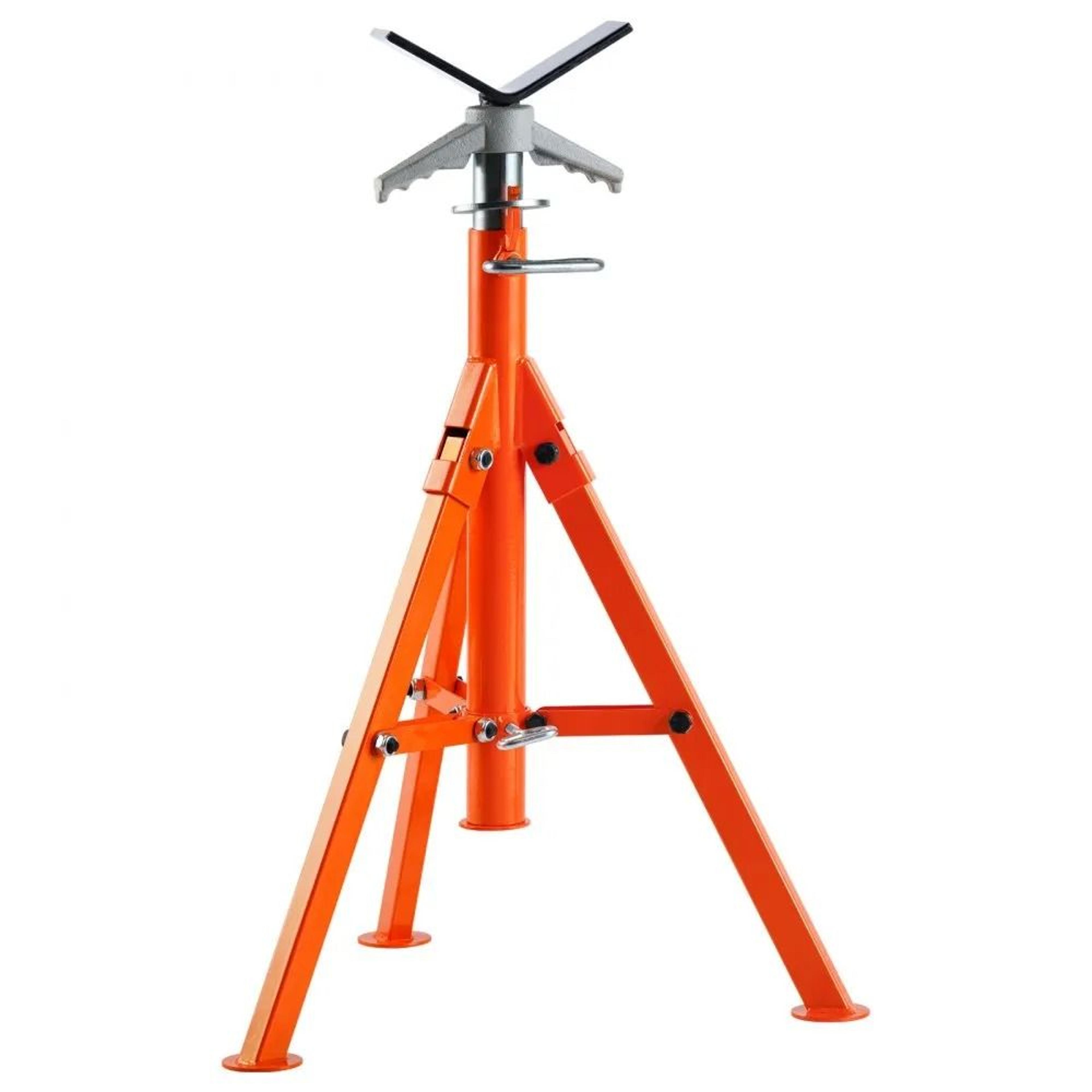 heavy duty pipe stand 2500lbs adjustable v head pipe jack stand for 1/2 to 12 inch pipes