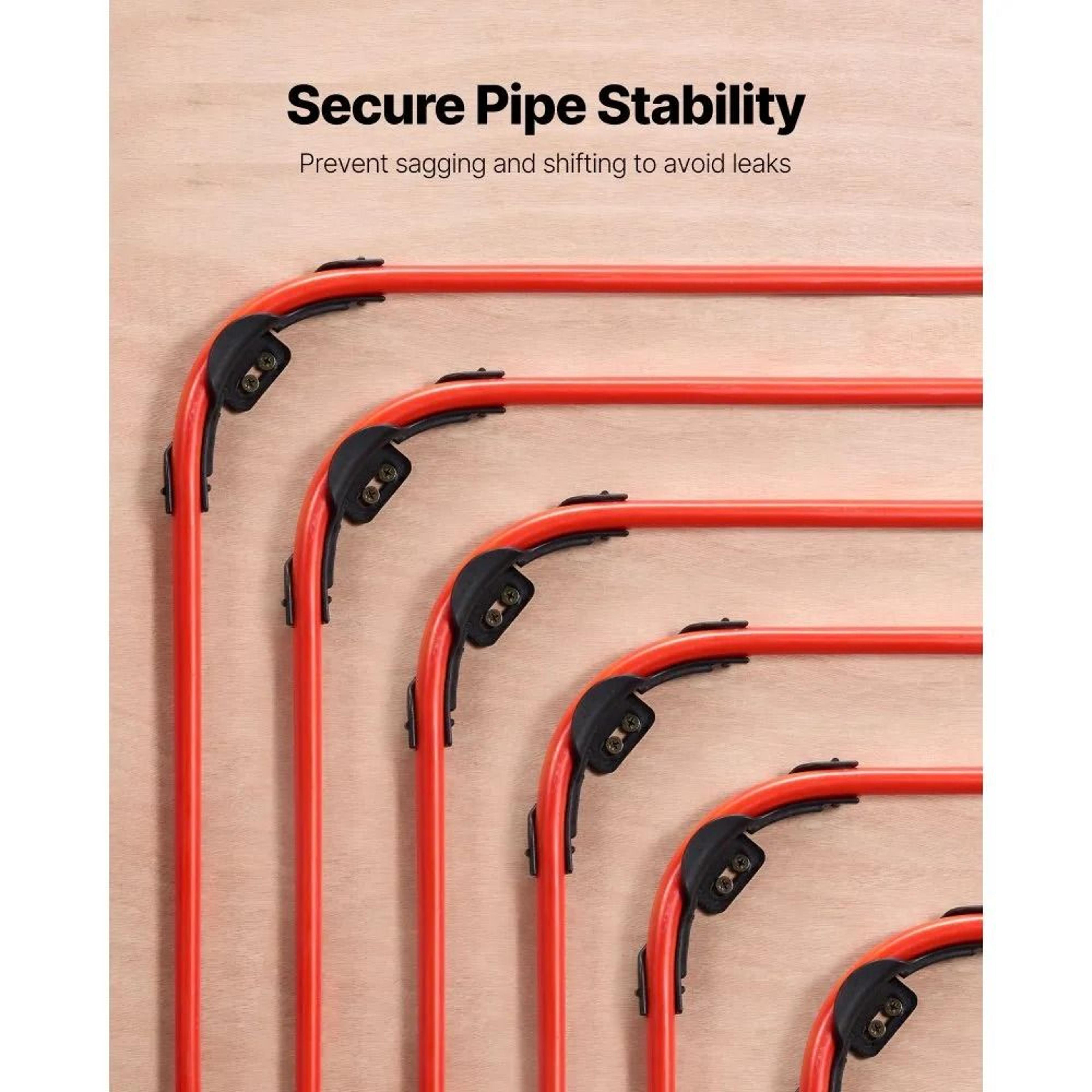PEX Tubing Bend Support 20 Pack 12 Inch 90 Degree Elbow Pipe Support Clamp 1