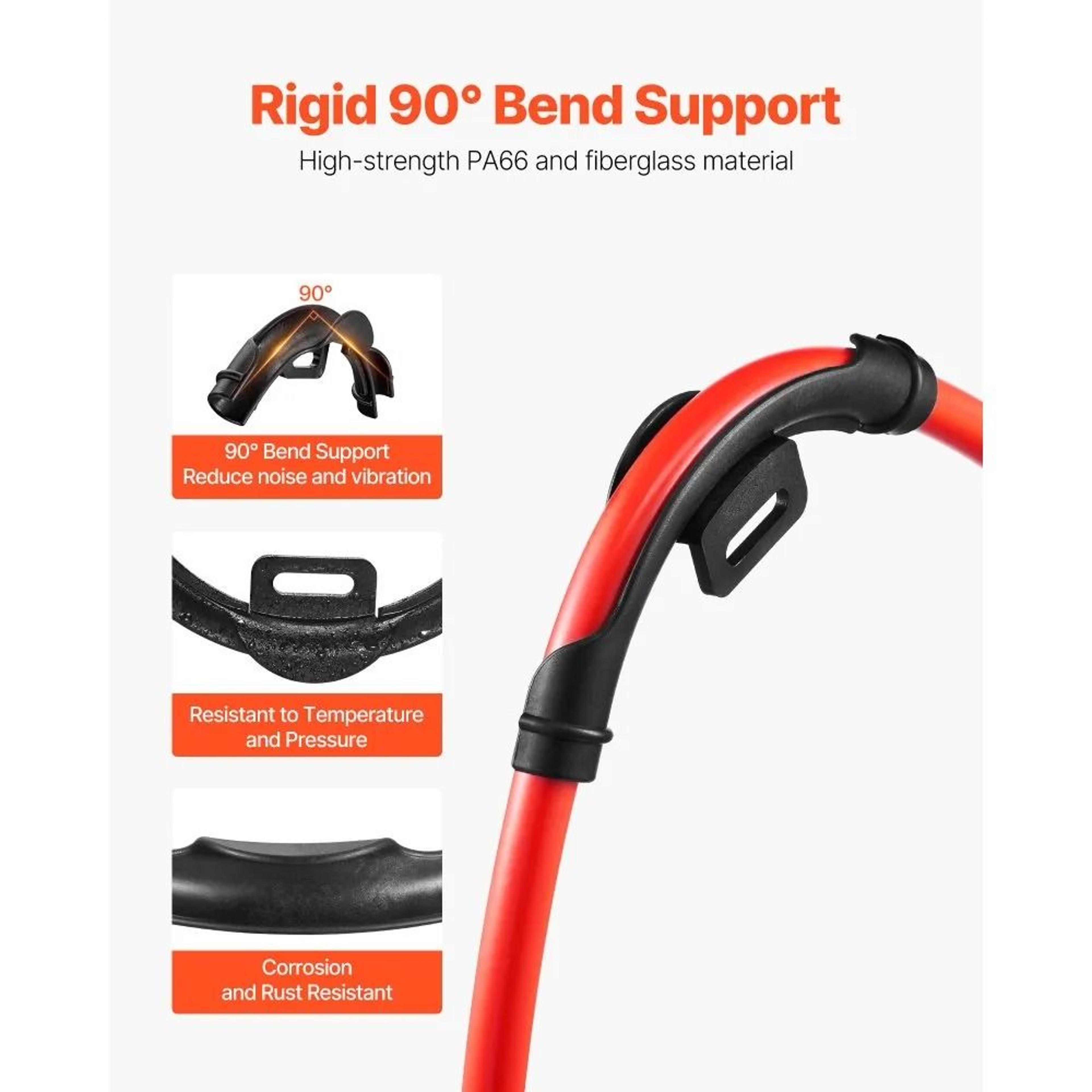 PEX Tubing Bend Support 20 Pack 12 Inch 90 Degree Elbow Pipe Support Clamp 4