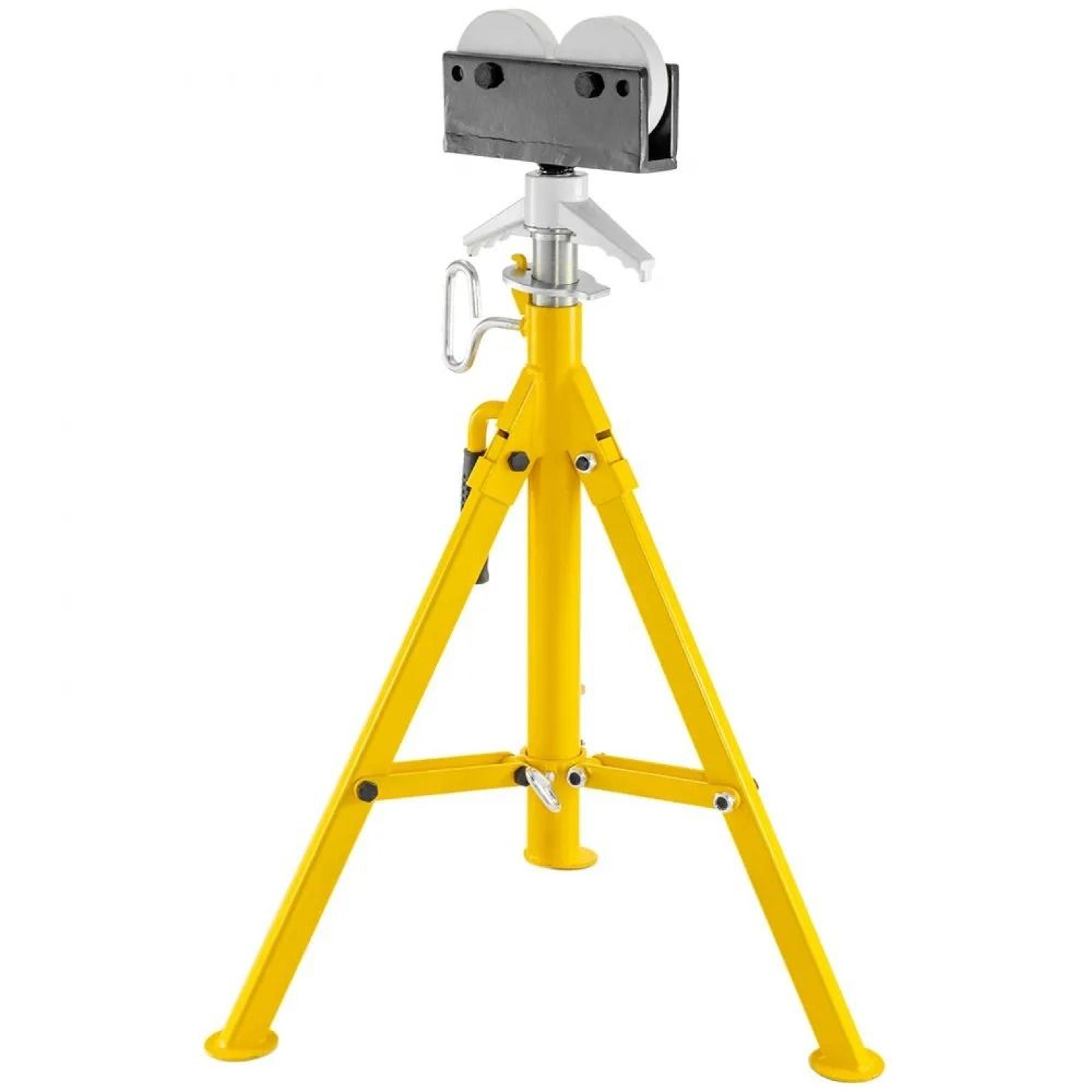 adjustable roller pipe stand for 1/8 in to 12 in pipes 2500 lbs capacity folding welding support