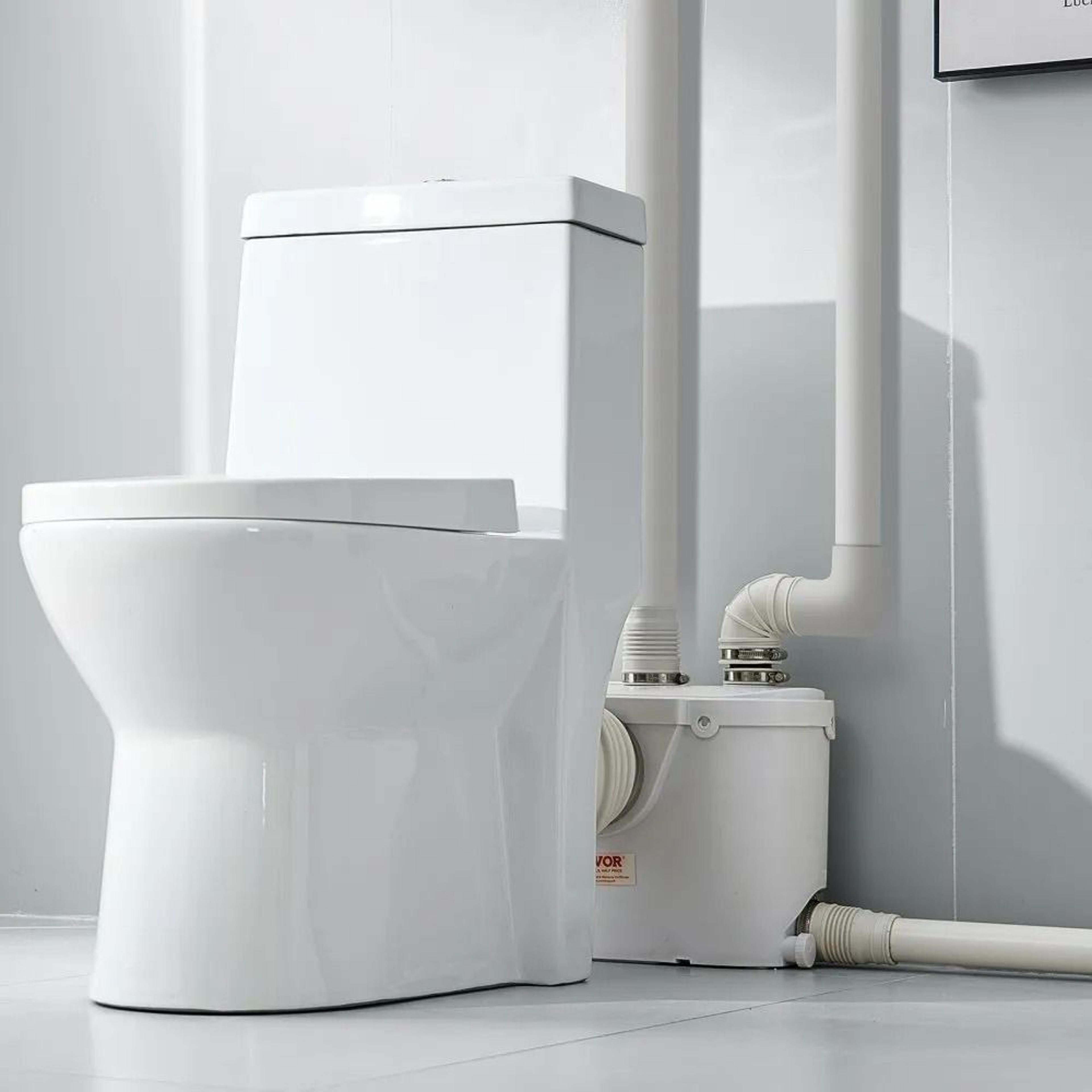 Macerator Pump 500W 29 GPM High Flow Toilet Sewerage Pump With 26 Ft Lift 6