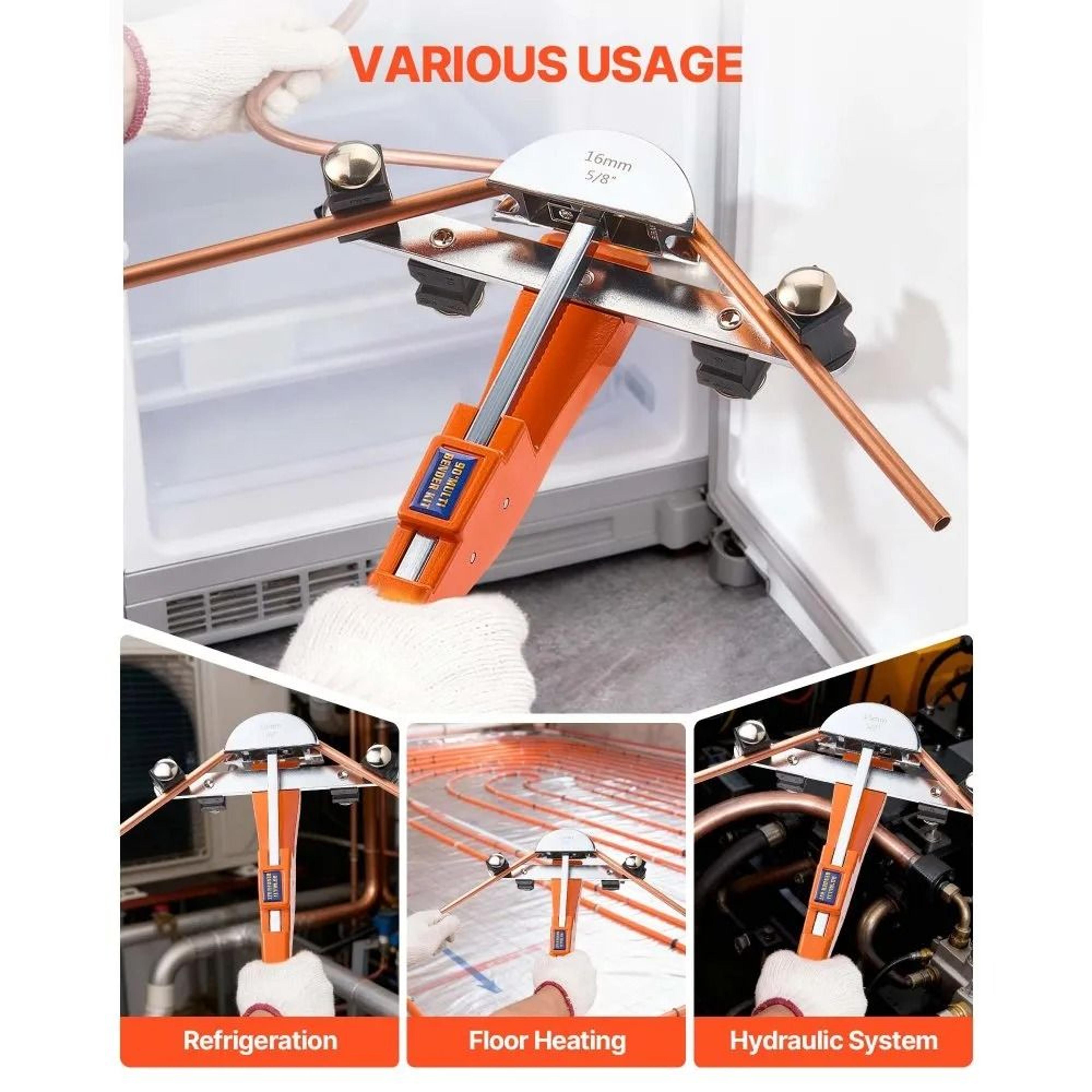 Tubing Bender Kit 14 To 78 Inch Ratcheting Tube Pipe Bender With 7 Dies For HVAC Copper Aluminum Tu 2