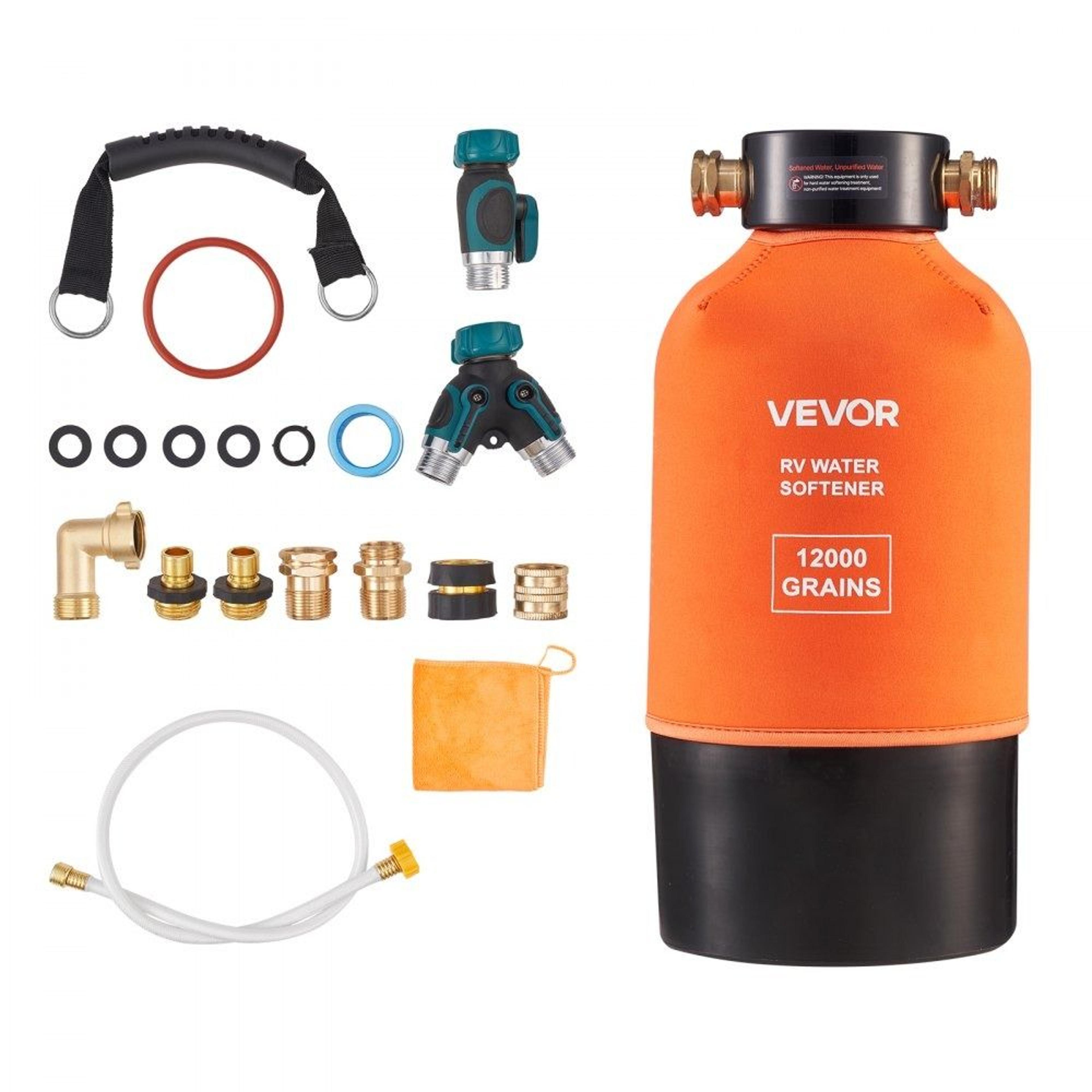 rv water softener 12000 grain portable soft water system for rvs and outdoor use