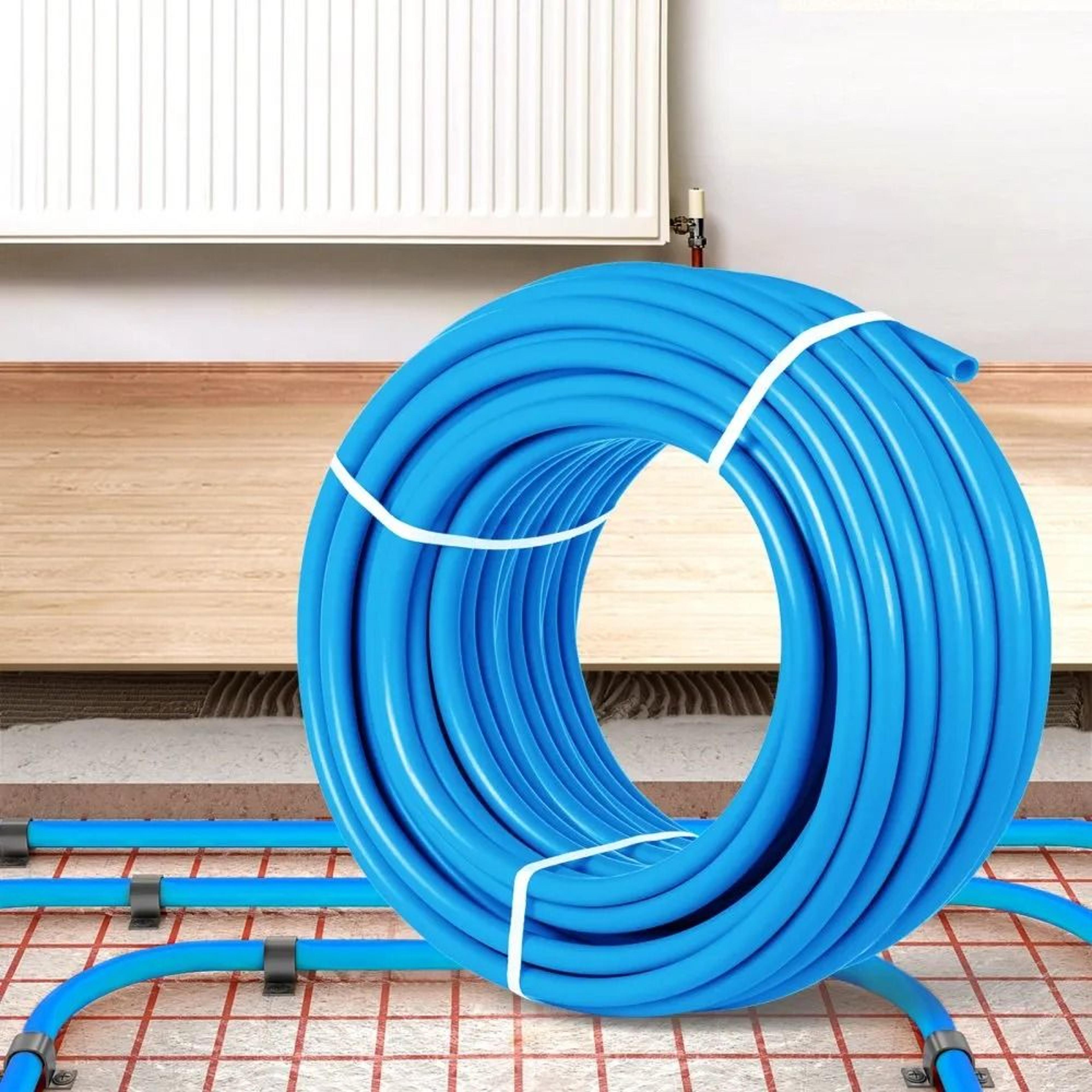 1 Inch PEX Tubing 300ft Blue PEX Pipe For Hot Cold Water Plumbing And Radiant Heating 7