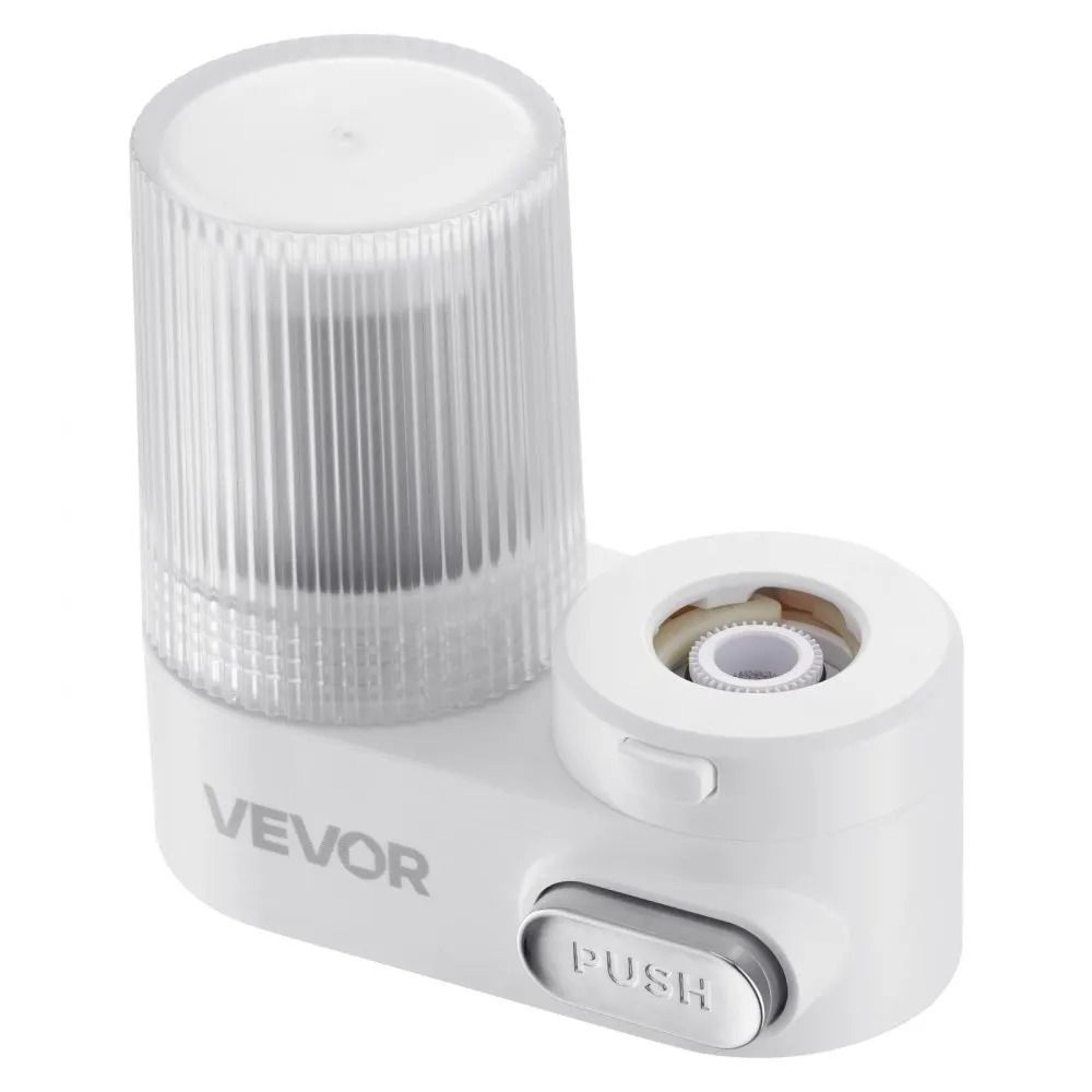 faucet mount water filter with carbon filtration for clean kitchen and bathroom water
