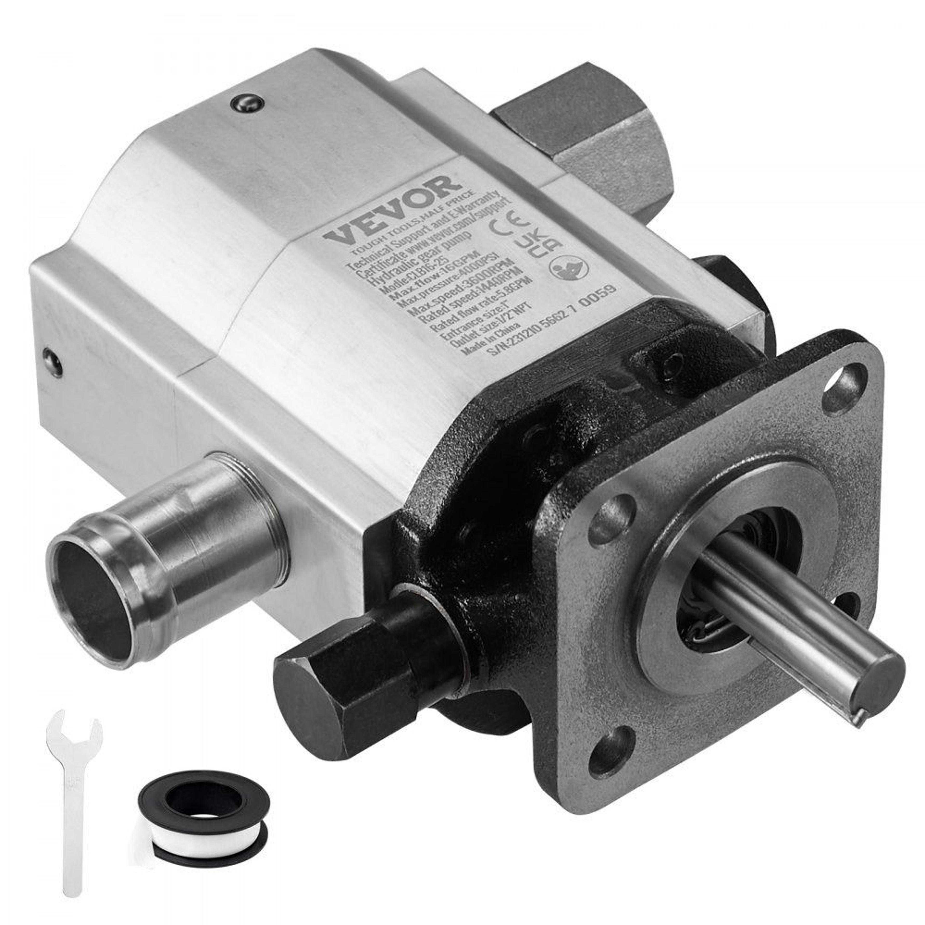 16 gpm hydraulic log splitter pump 2 stage 4000 psi gear pump for wood splitters