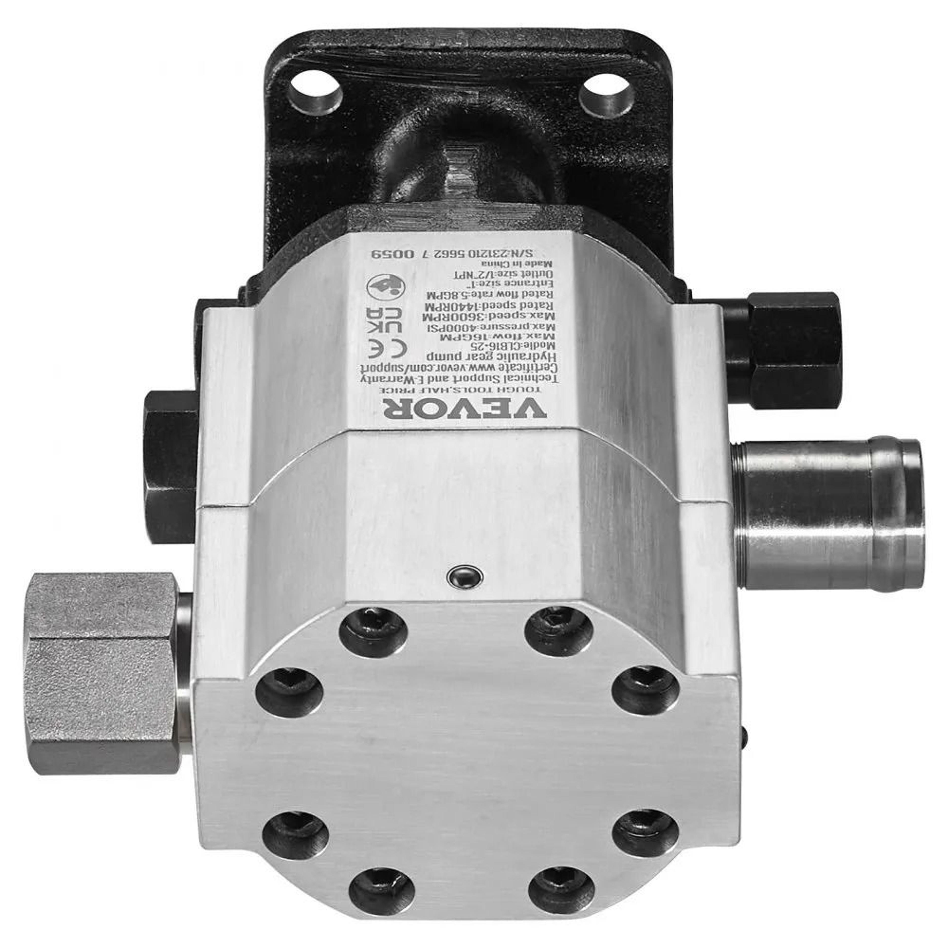 16 GPM Hydraulic Log Splitter Pump 2 Stage 4000 PSI Gear Pump For Wood Splitters 9