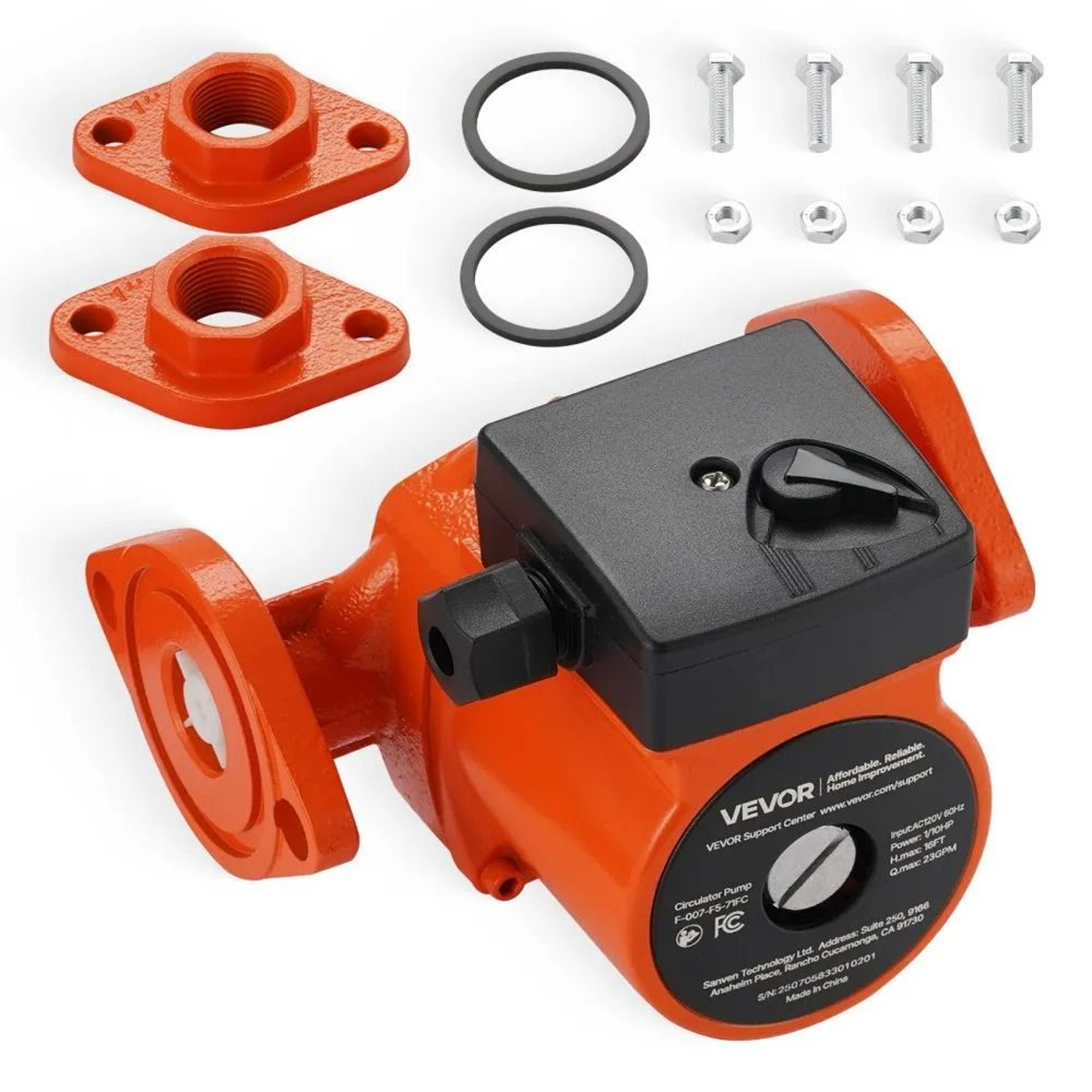 cast iron circulator pump 23 gpm hot water recirculating pump for home heating systems