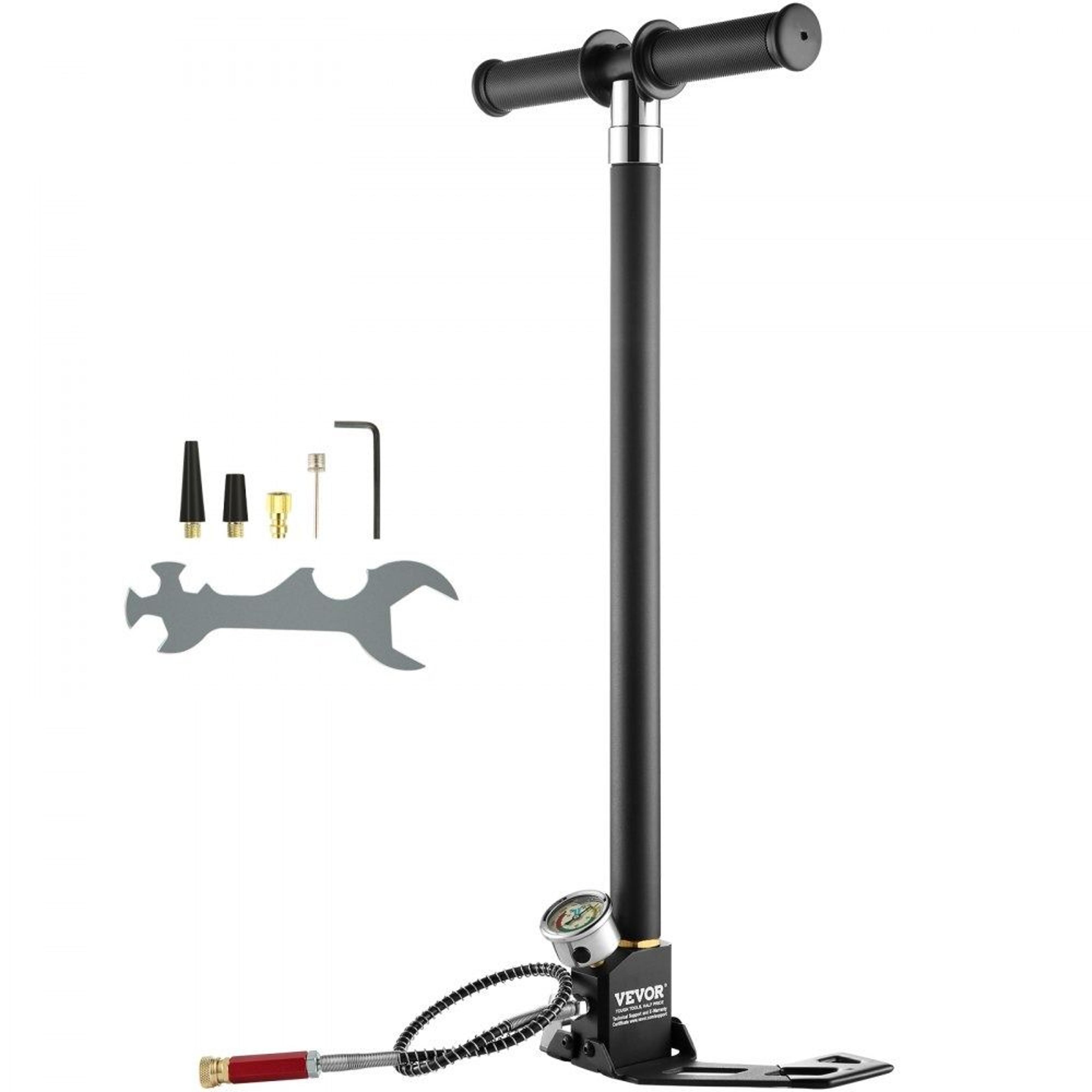 pcp hand pump 4500 psi 4 stage high pressure air rifle pump with moisture filter